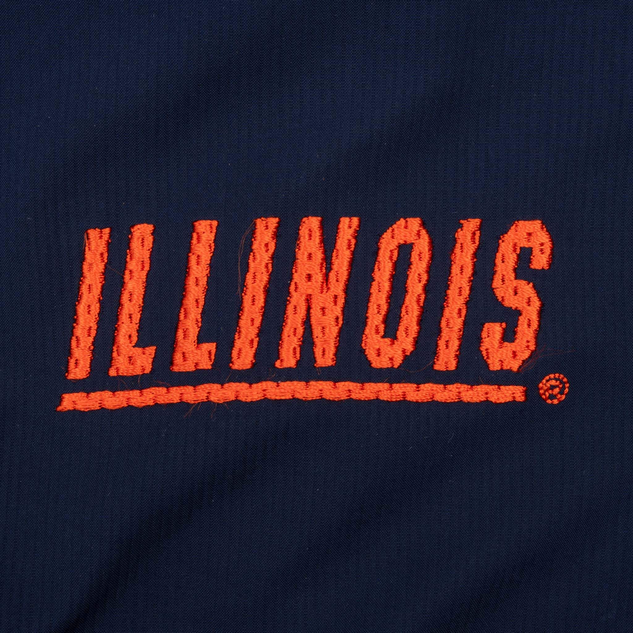 Vintage Nike Ncaa University Of Illinois Windbreaker Jacket 2000S Size Small