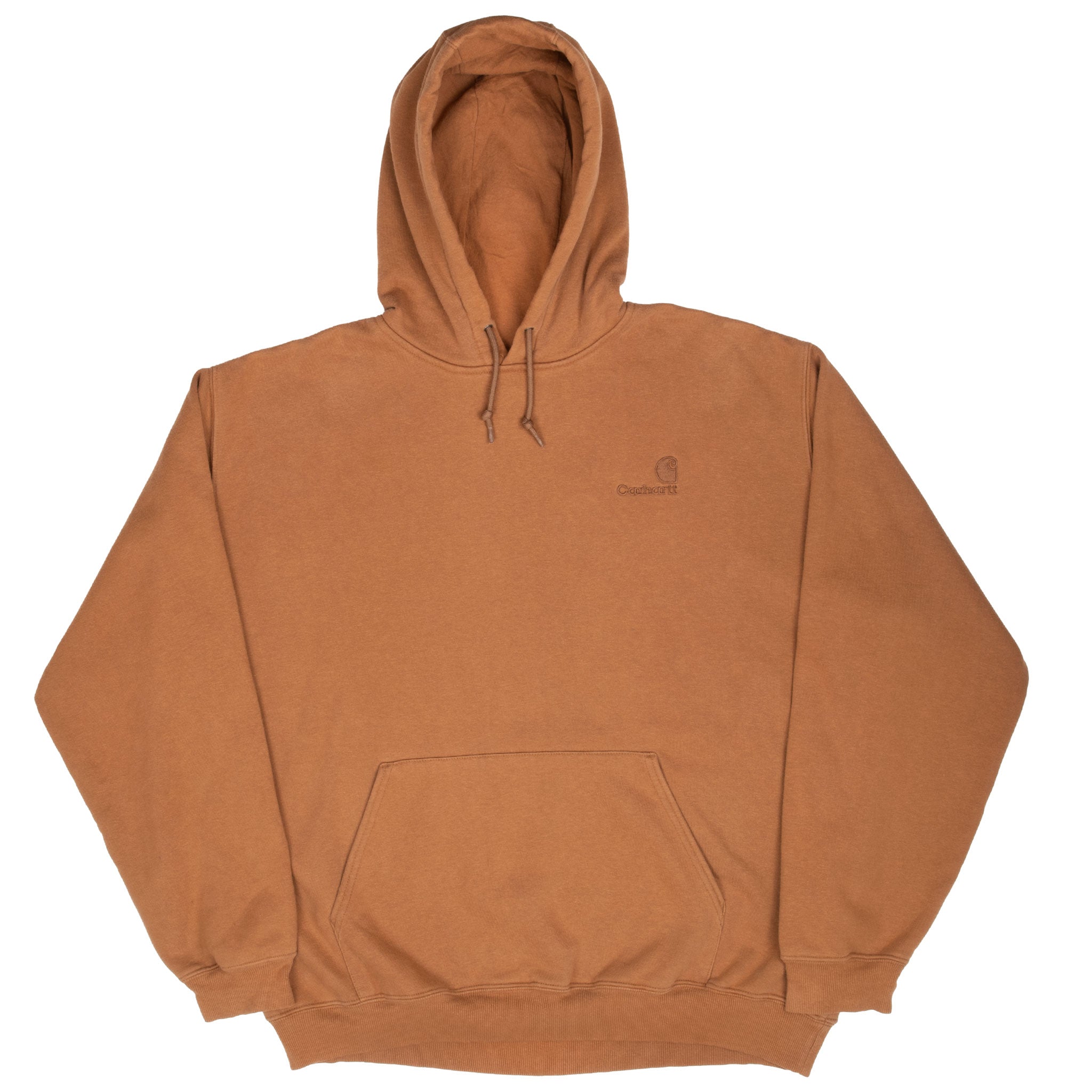 Vintage Carhartt Classic Light Brown Hoodie Sweatshirt Size XL 2000S