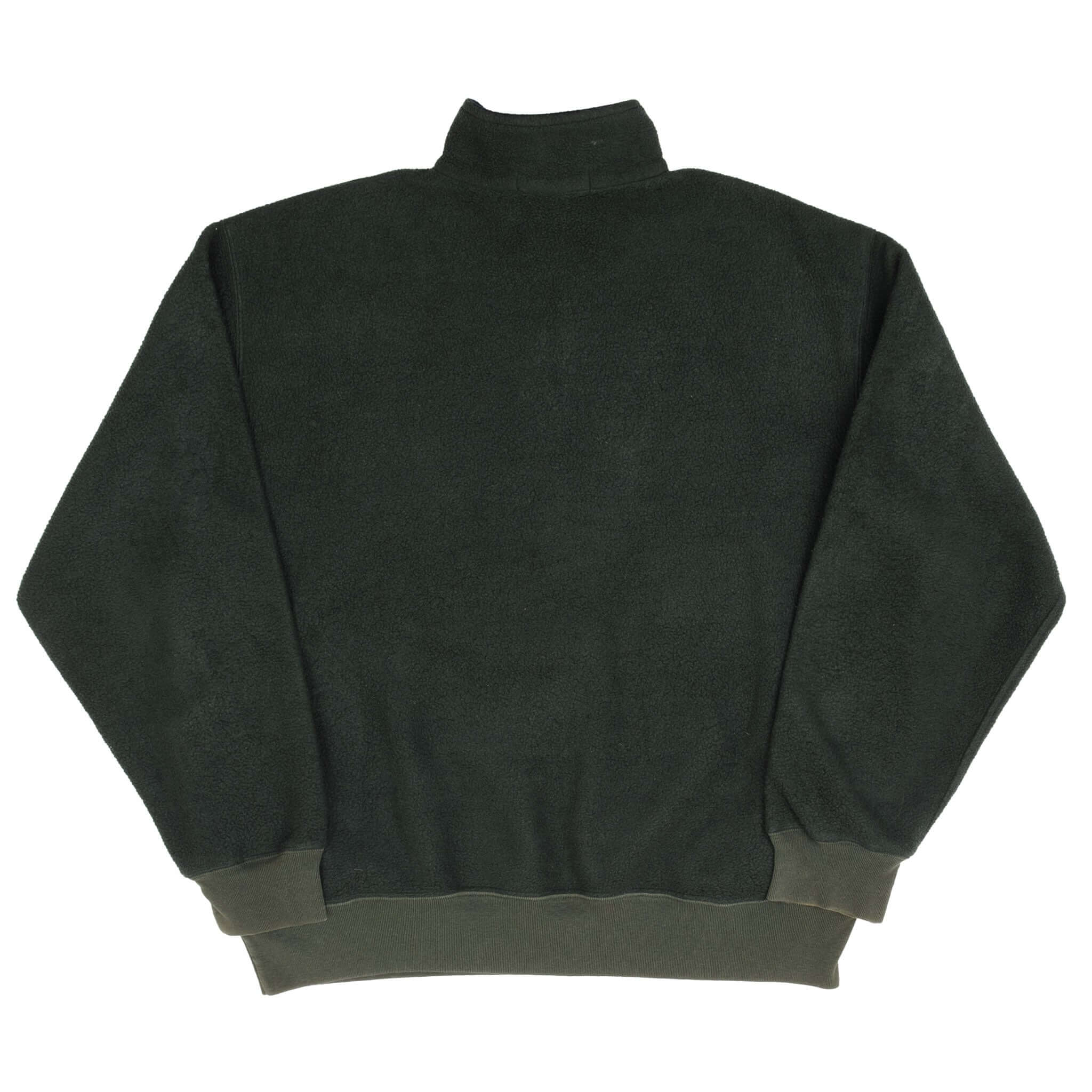 Vintage Polo Ralph Lauren Green Quarter Zip Fleece Pullover Jacket 1990S Large