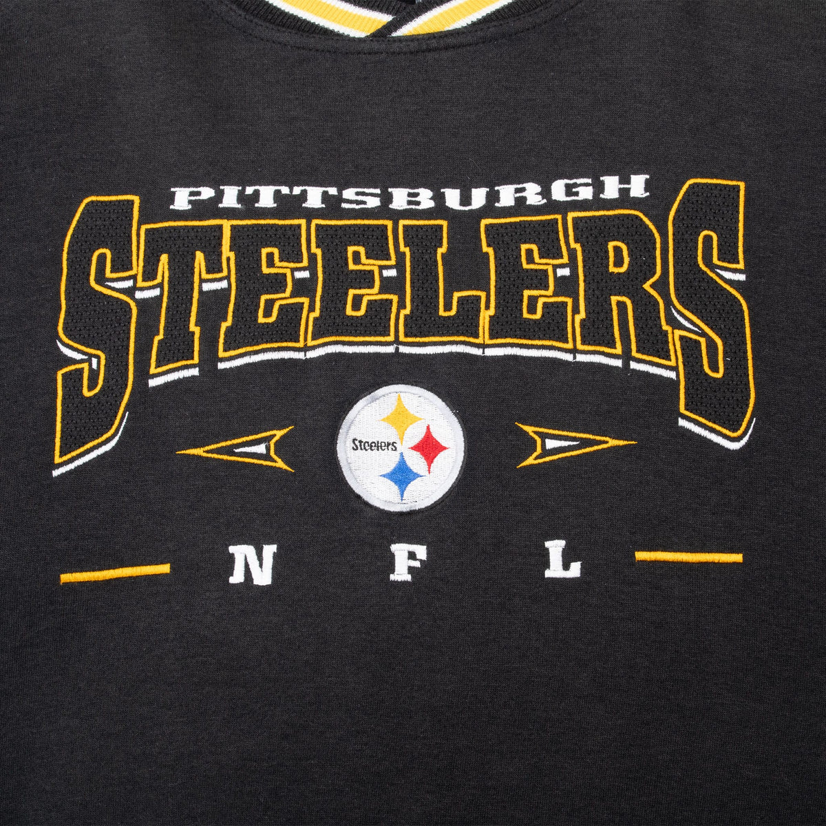 Vintage Nfl Pittsburgh Steelers Embroidered Sweatshirt 1990S Size 2XL