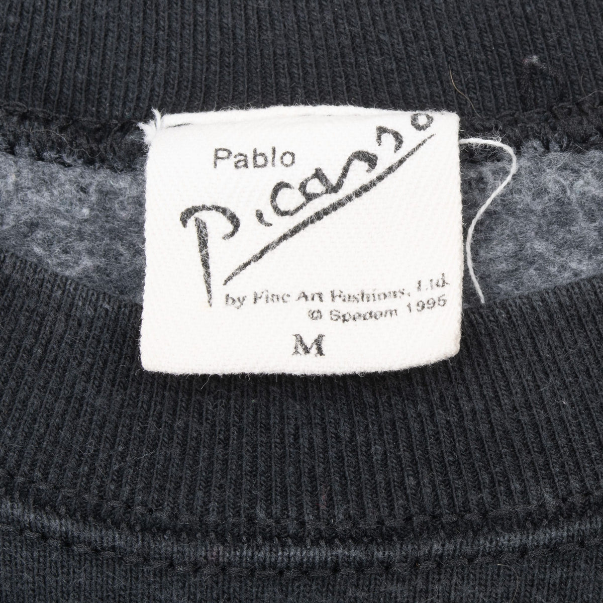 Vintage Pablo Picasso Woman With A Yellow Hat Art Sweatshirt 1995 Size Medium Made In Usa