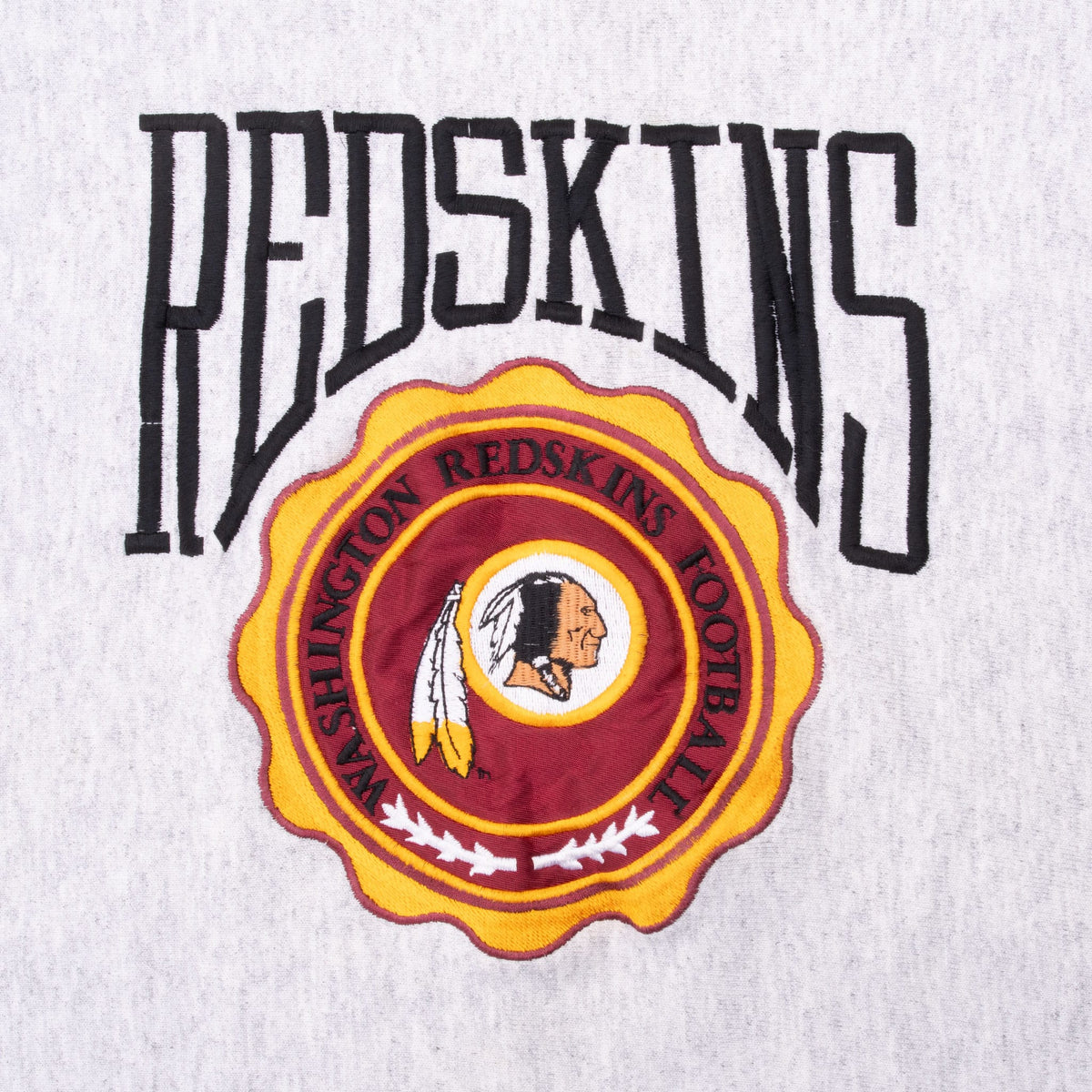 Vintage Nfl Washington Redskins Embroidered Sweatshirt 1990S Size Large Made Usa