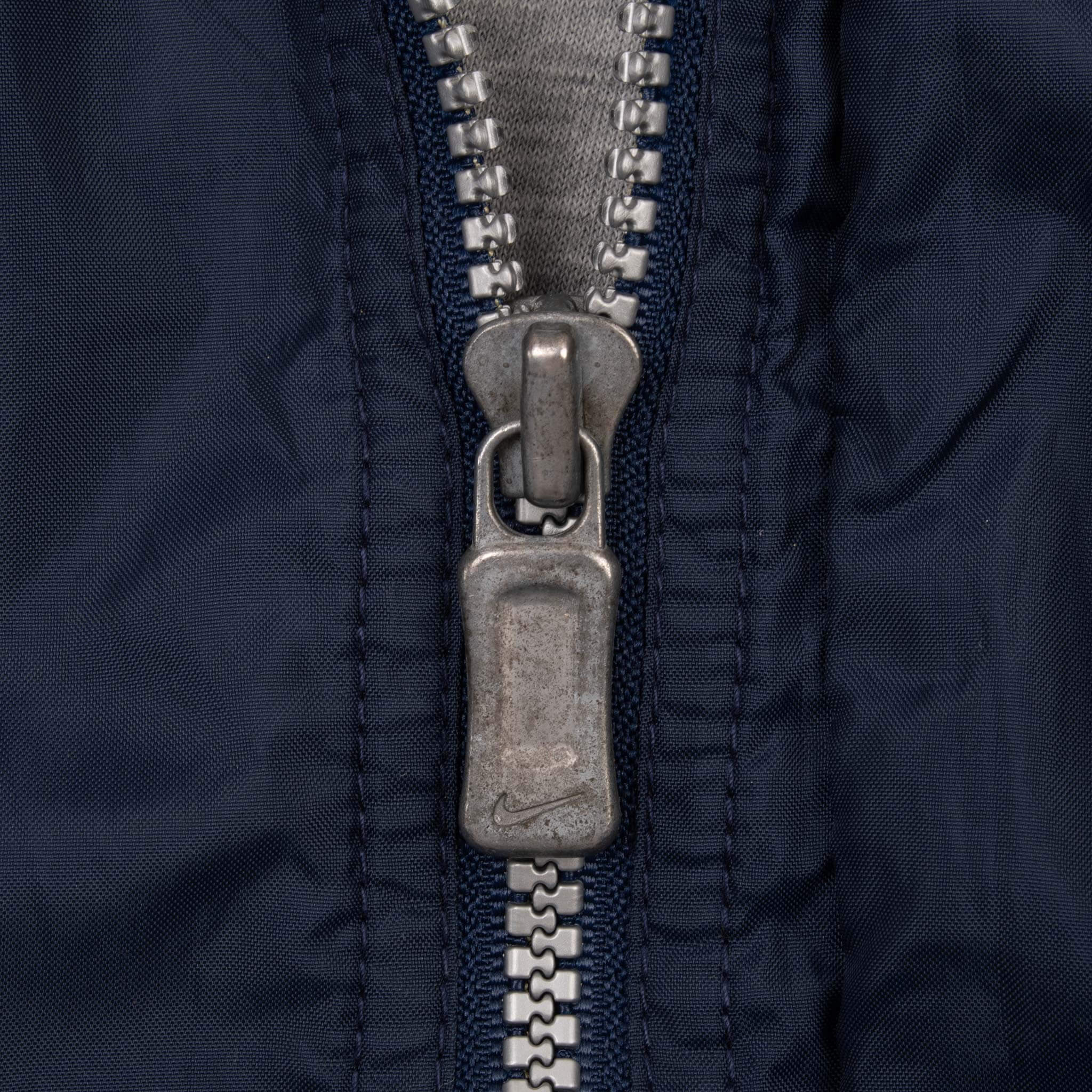 Vintage Nike Classic Swoosh Blue Windbreaker Jacket 1990S Size Medium