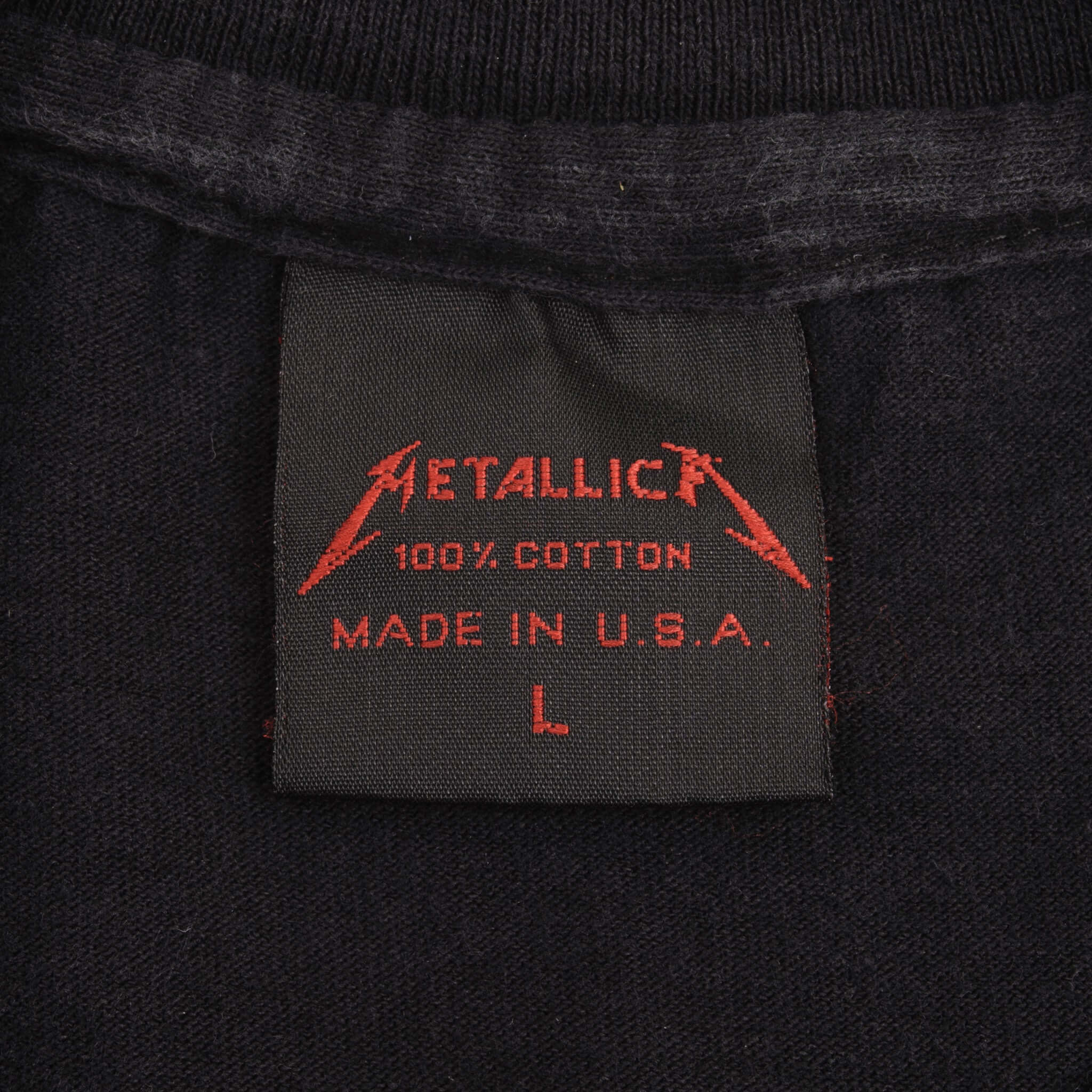 Bootleg Tee Shirt Metallica Off To Never Never Land 1991 Size Large Made In Usa Single Stitch Sleeves