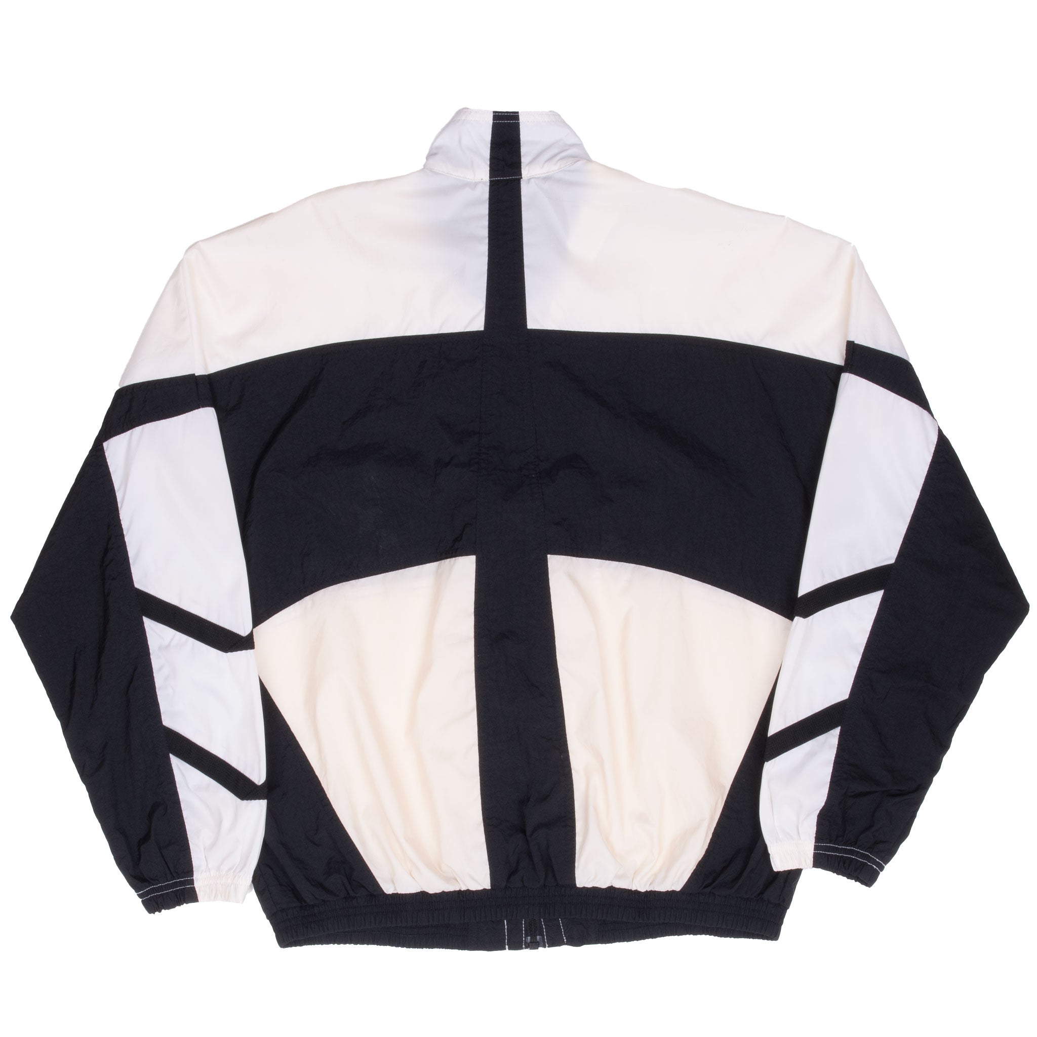 Vintage Nike Classic Swoosh White Windbreaker Jacket 1990S Size Medium Youth