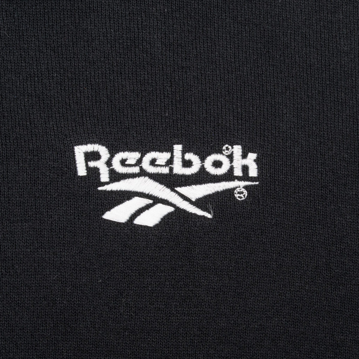 Vintage Reebok Black Hoodie Sweatshirt 1990S Size XL Made In USA