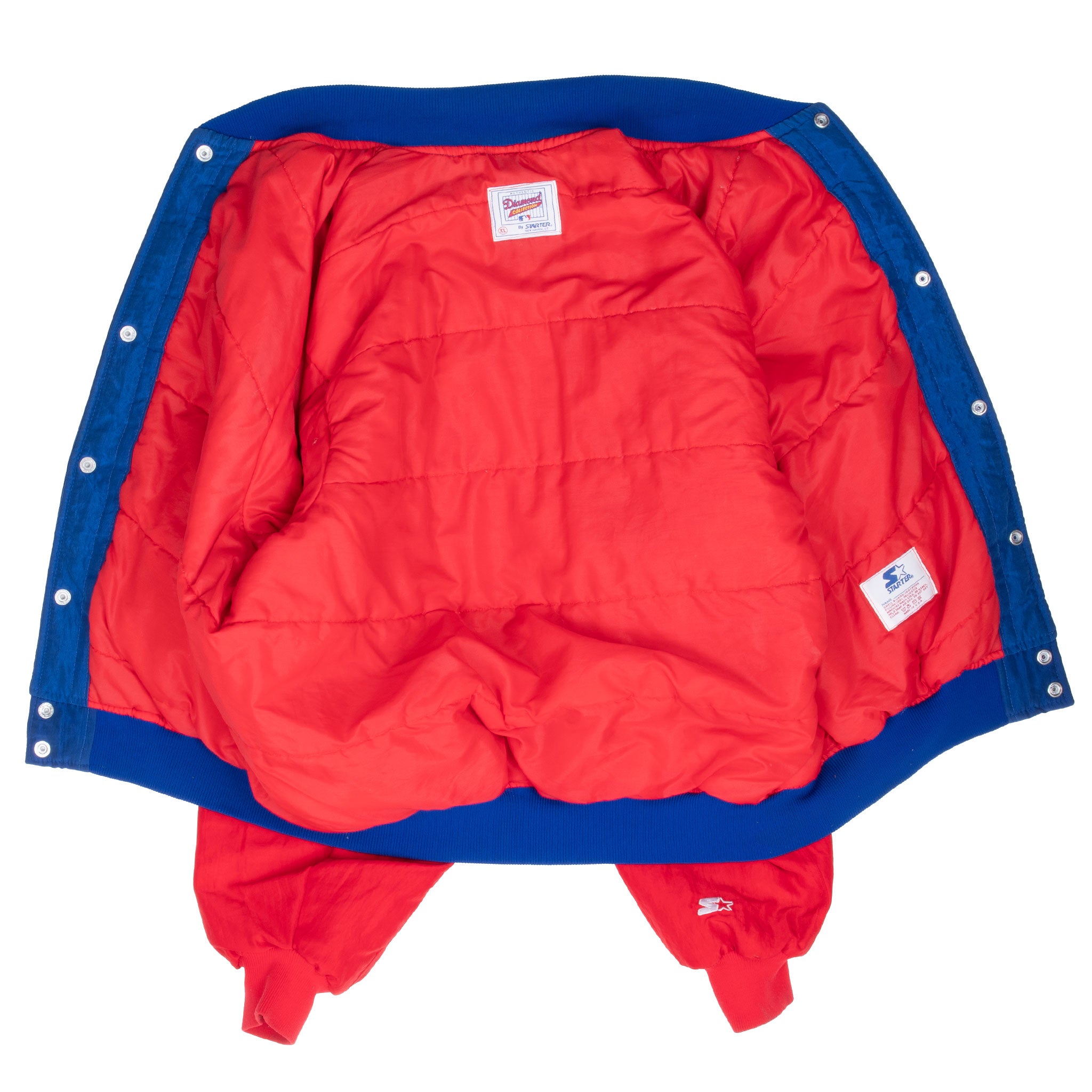 Vintage Mlb Texas Rangers Starter Bomber Jacket 1990S Size XL Made In Usa