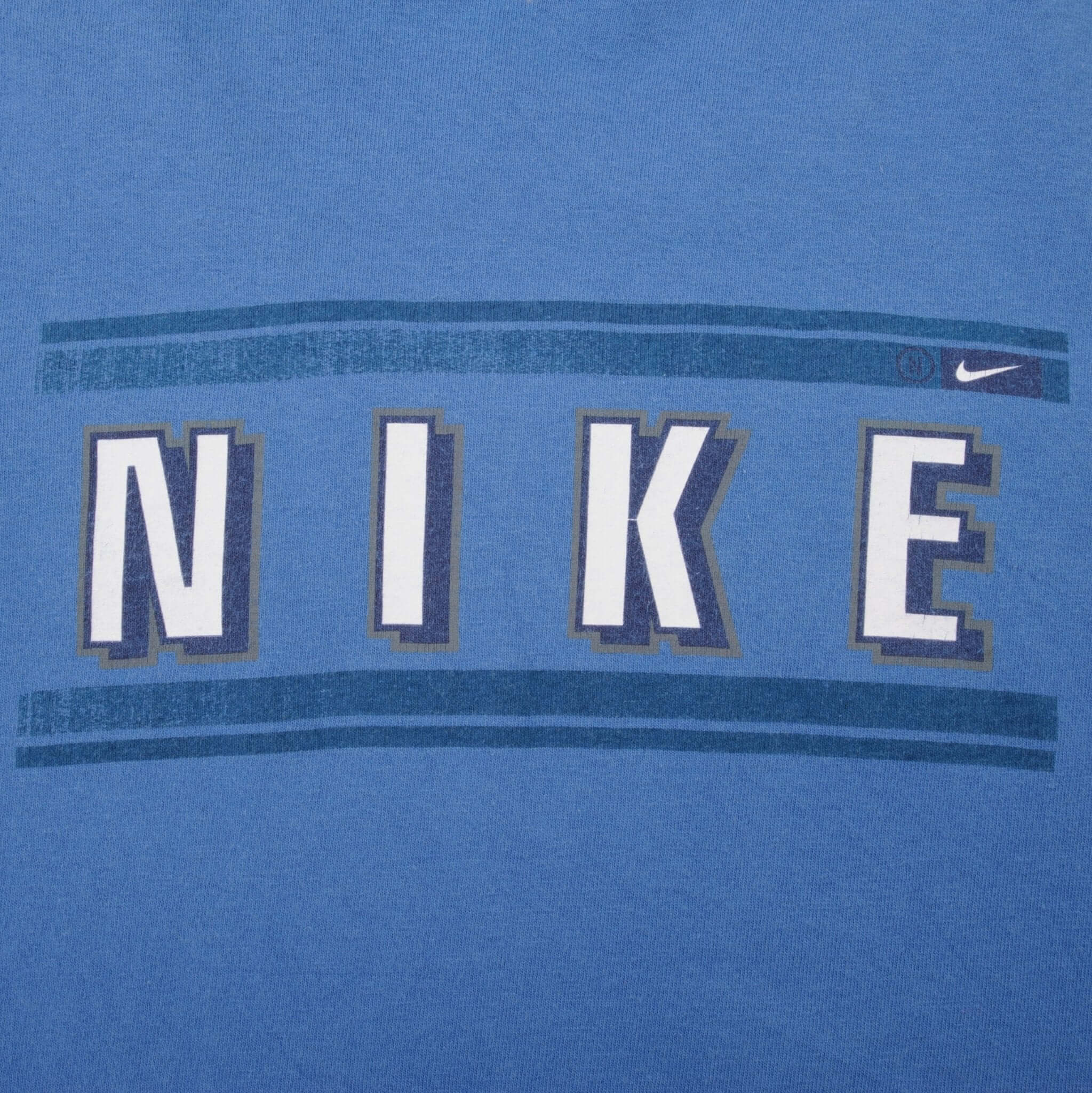 Vintage Nike Spell Out Light Blue Tee Shirt 2000s Size Medium