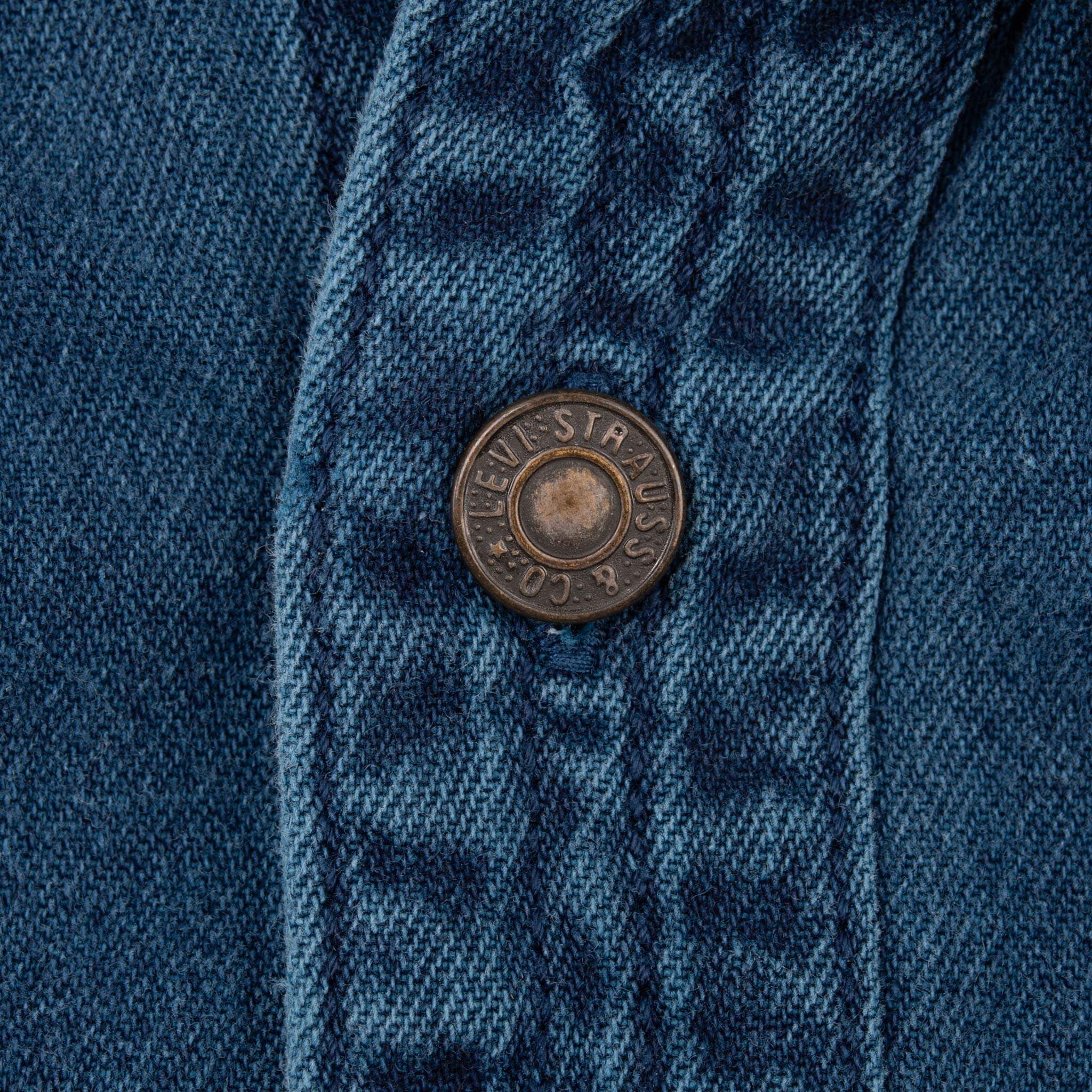 Vintage Levis Cyan Pocket Denim Shirt 1990S Size Large