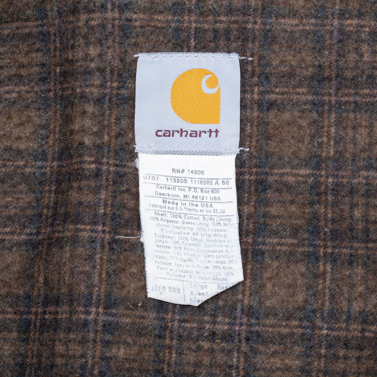Vintage Carhartt Detroit Style Dark Brown Jacket 2007 Dkb Size Large Made In Usa