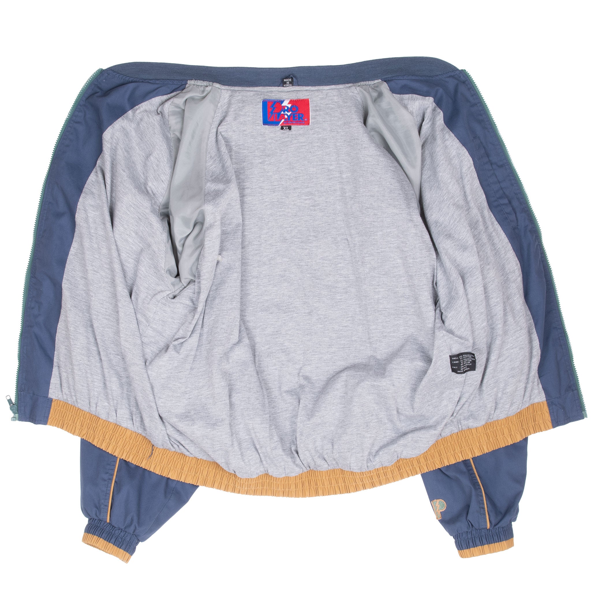 Vintage Ncaa Notre Dame Fighting Irish Pro Player Bomber Jacket 1990S Size XL