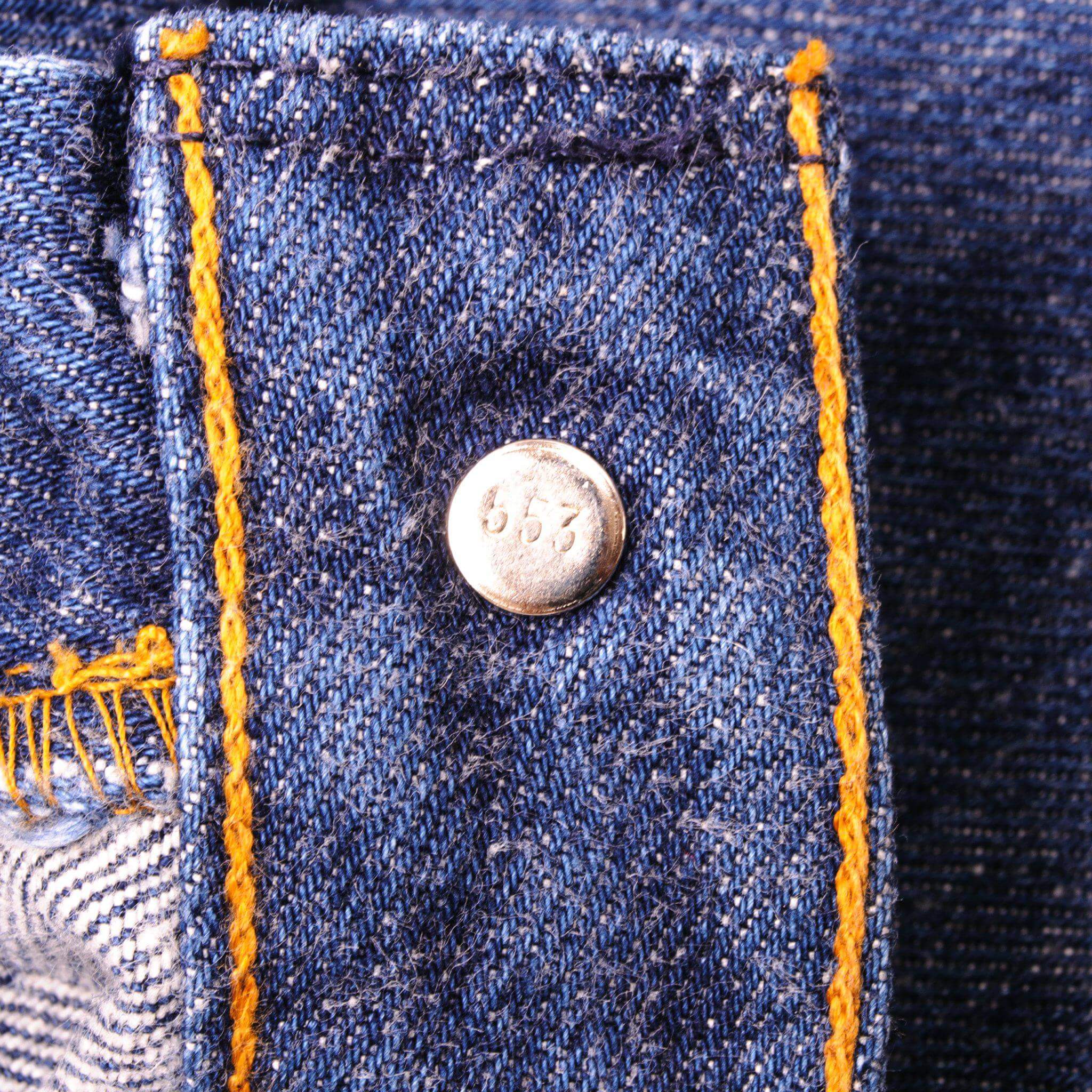 VINTAGE LEVIS 501 JEANS INDIGO SIZE W33 L28.5 1988-1993 MADE IN USA