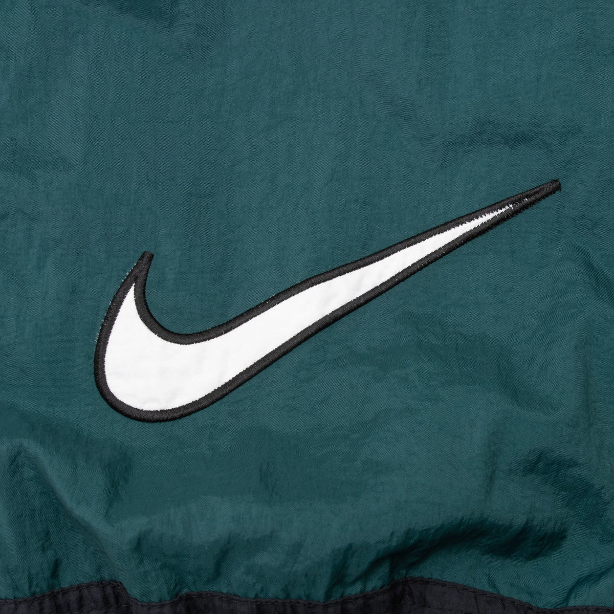 Vintage Nike Big Swoosh Green Windbreaker Jacket 1990S Size Large