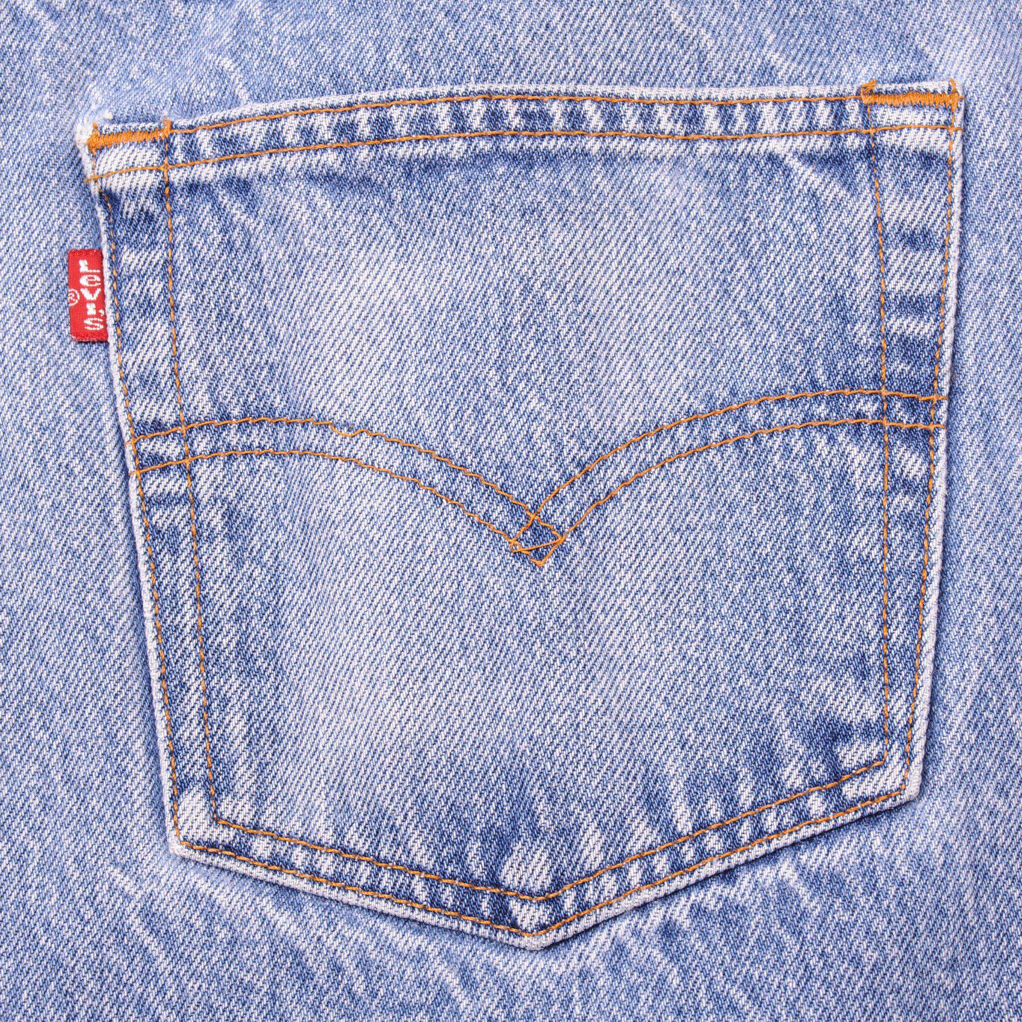 VINTAGE LEVIS 501 JEANS INDIGO SIZE W34 L26 1990s MADE IN USA