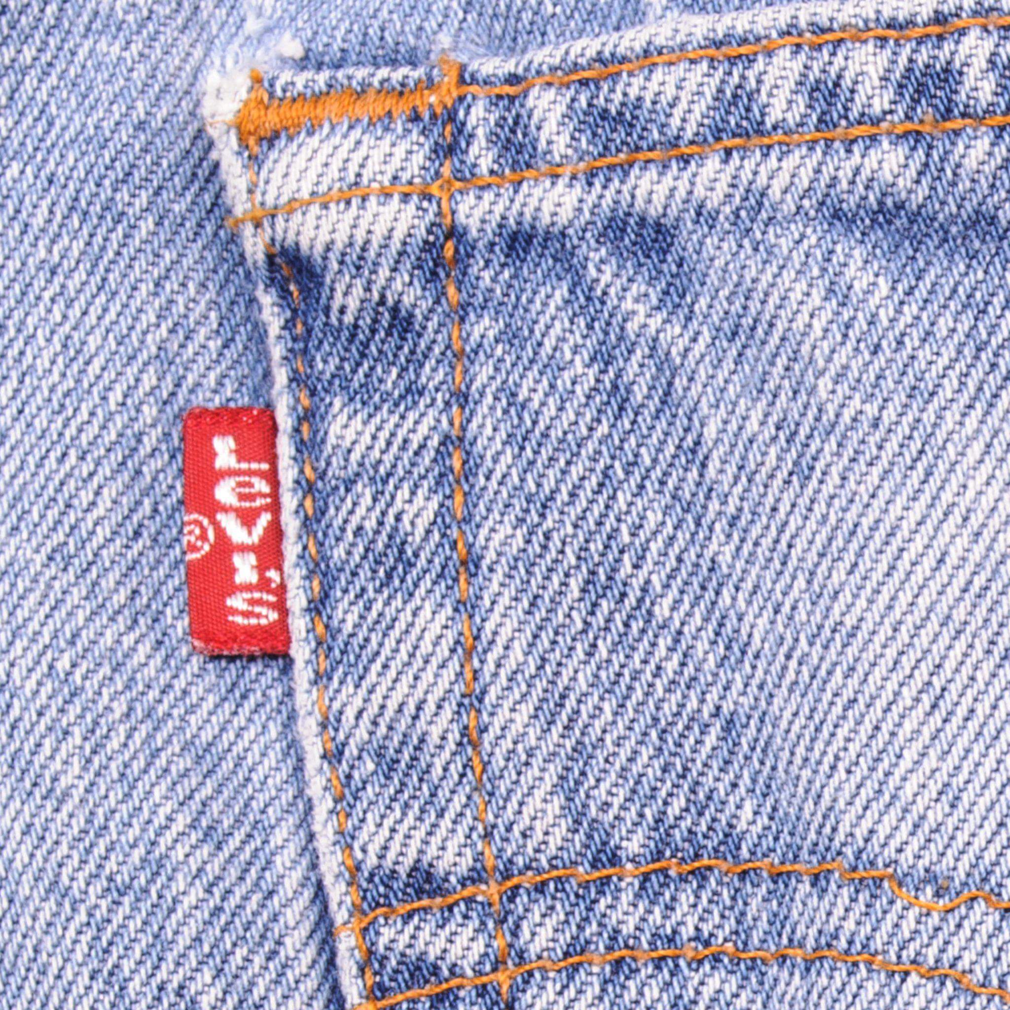 VINTAGE LEVIS 501 JEANS INDIGO SIZE W34 L26 1990s MADE IN USA