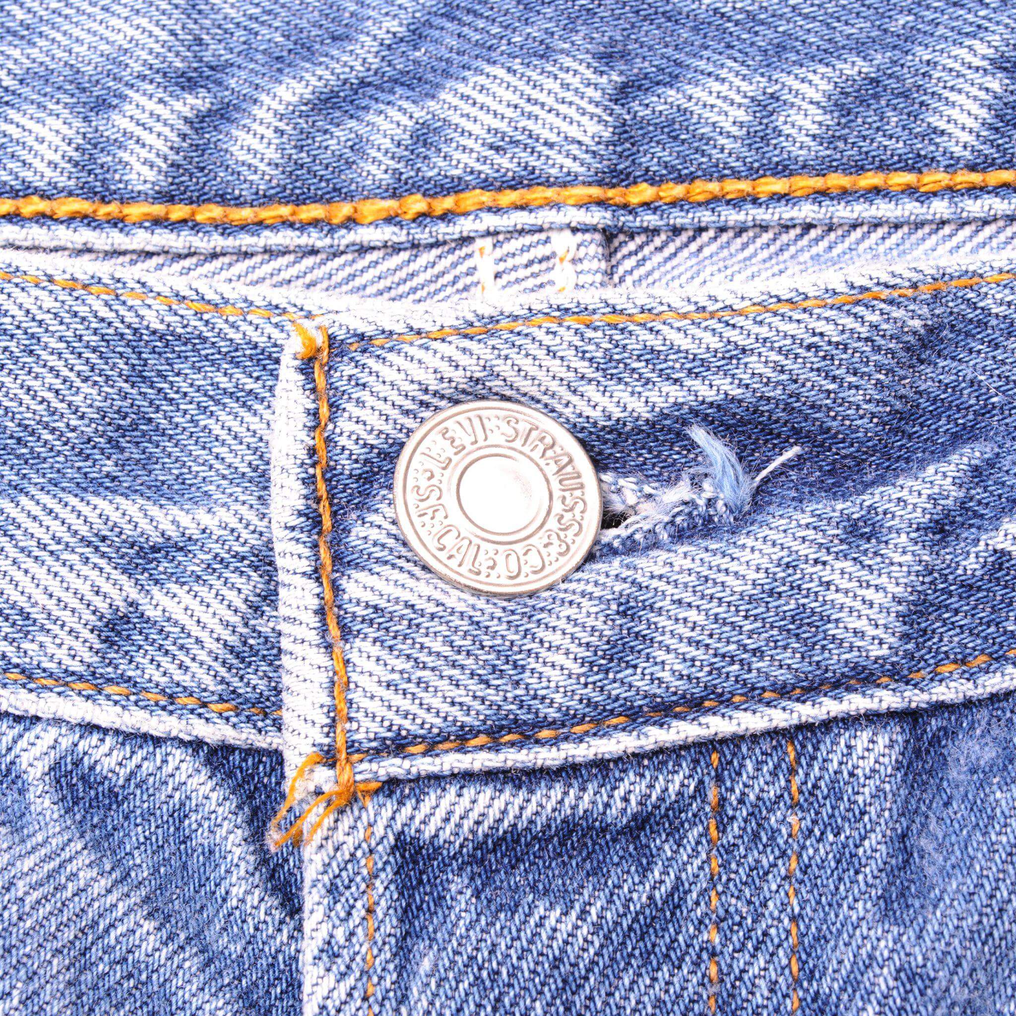 VINTAGE LEVIS 501 JEANS INDIGO SIZE W34 L26 1990s MADE IN USA