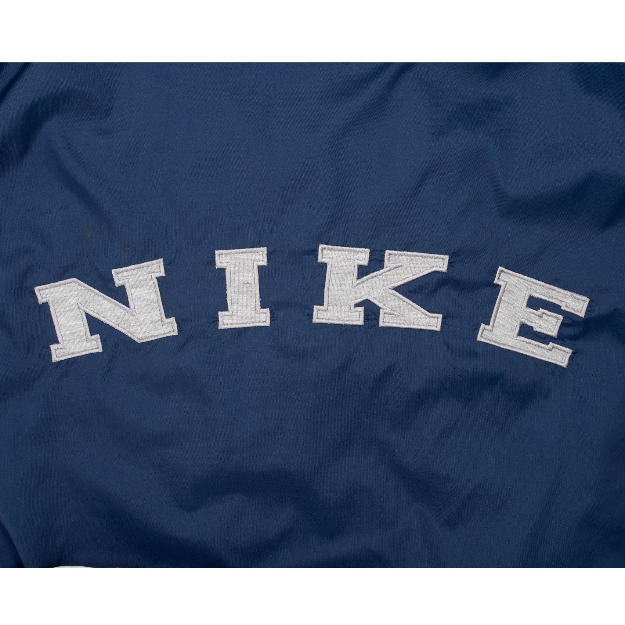 Vintage Nike Spellout Blue Windbreaker Jacket 1990S Size Large