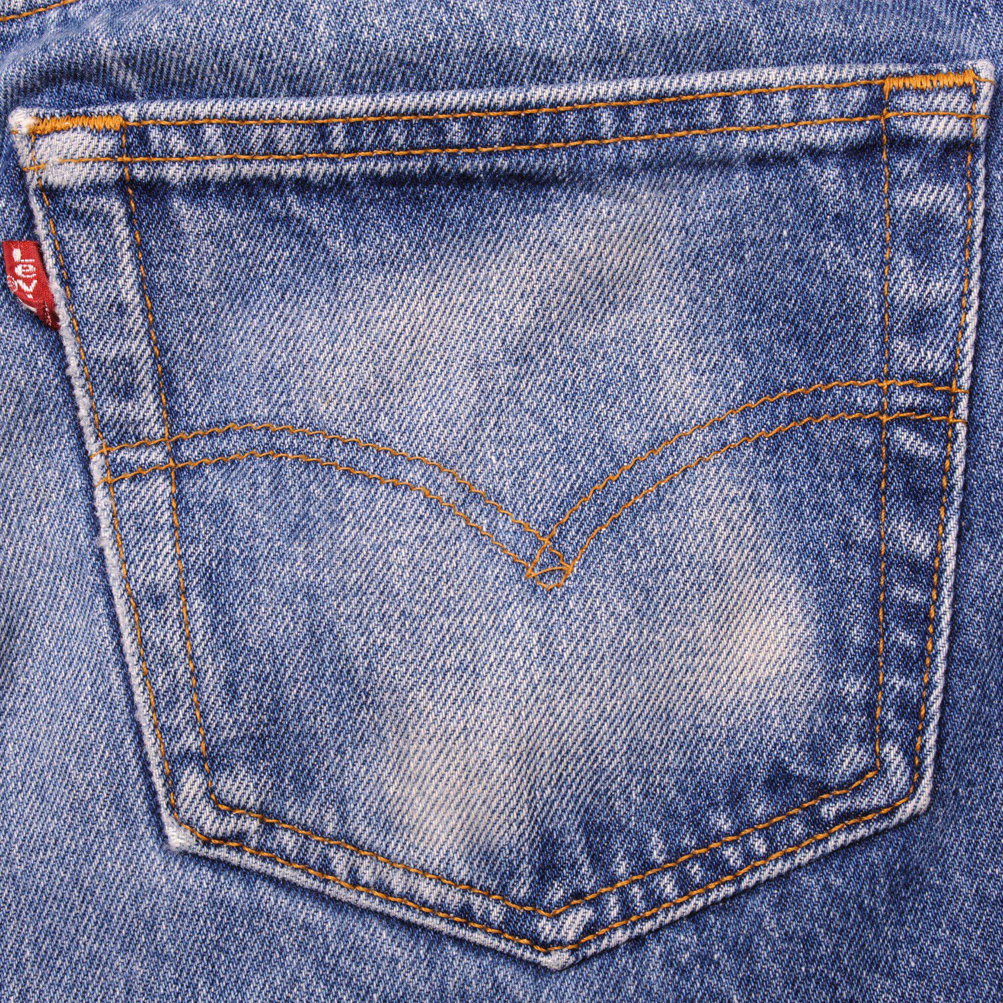 VINTAGE LEVIS 501 JEANS INDIGO SIZE W35 L29 1990's MADE IN USA