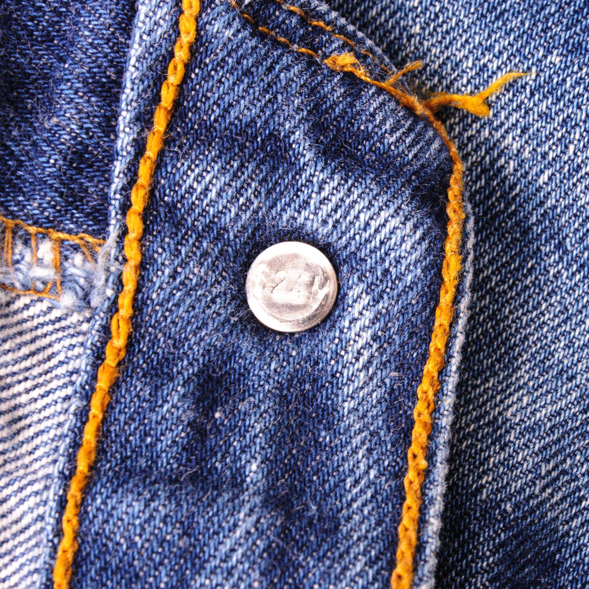 VINTAGE LEVIS 501 JEANS INDIGO SIZE W35 L29 1990's MADE IN USA