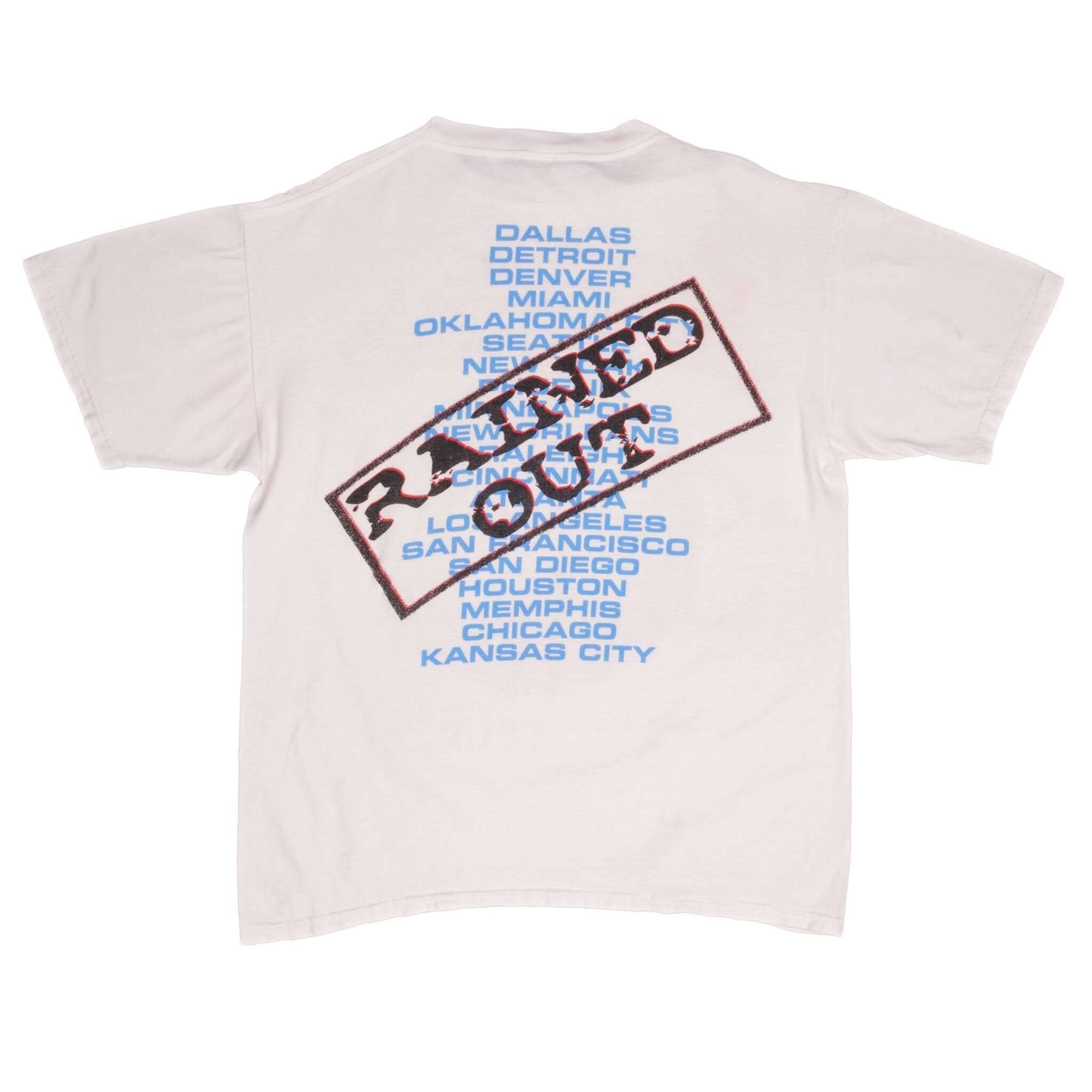 Vintage El Niño And La Niña World Weather Climate Patern Tee Shirt 1990S Size Large