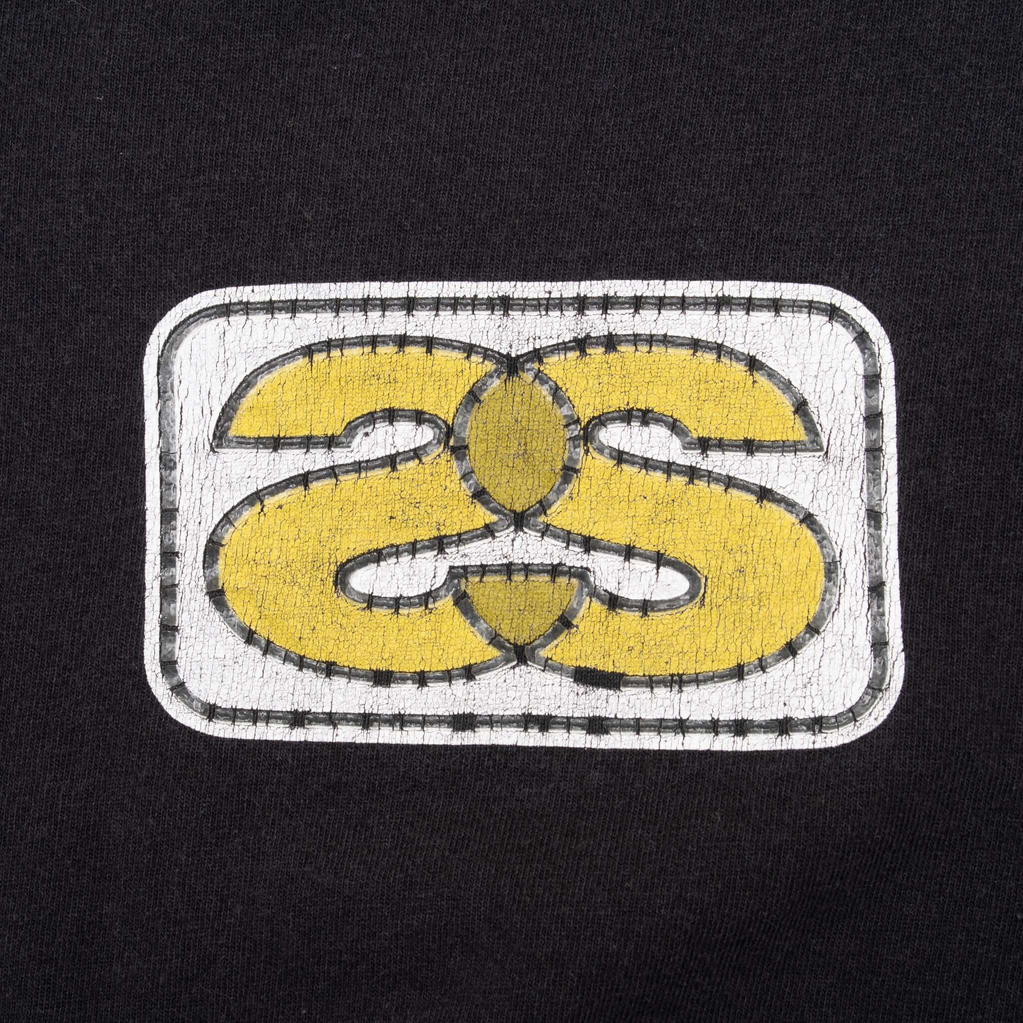 Vintage Stussy Black Tee Shirt 1990S Size 2XL Made In Usa