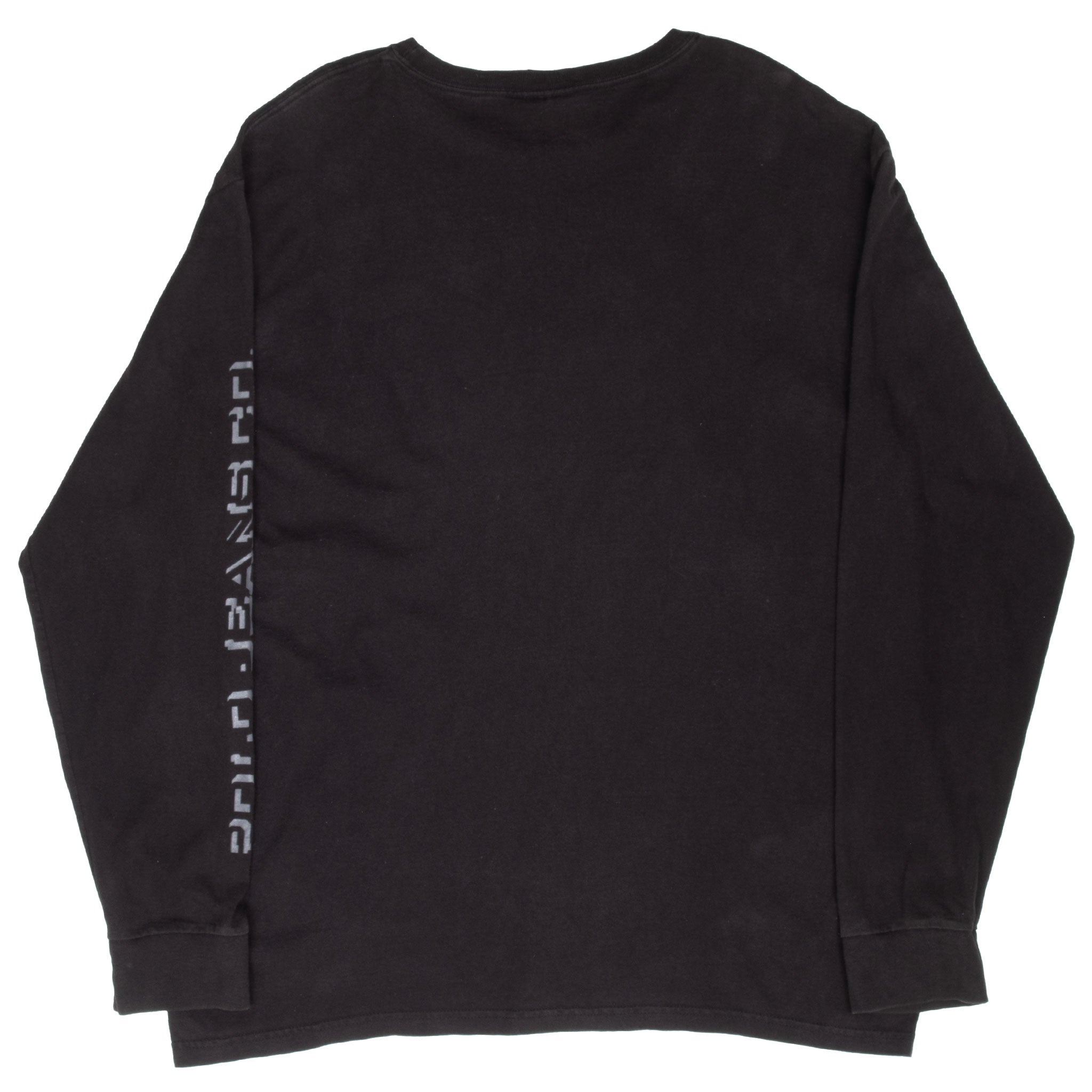 VINTAGE RALPH LAUREN POLO JEANS CO BLACK LONG SLEEVE TEE SHIRT 1990S XL