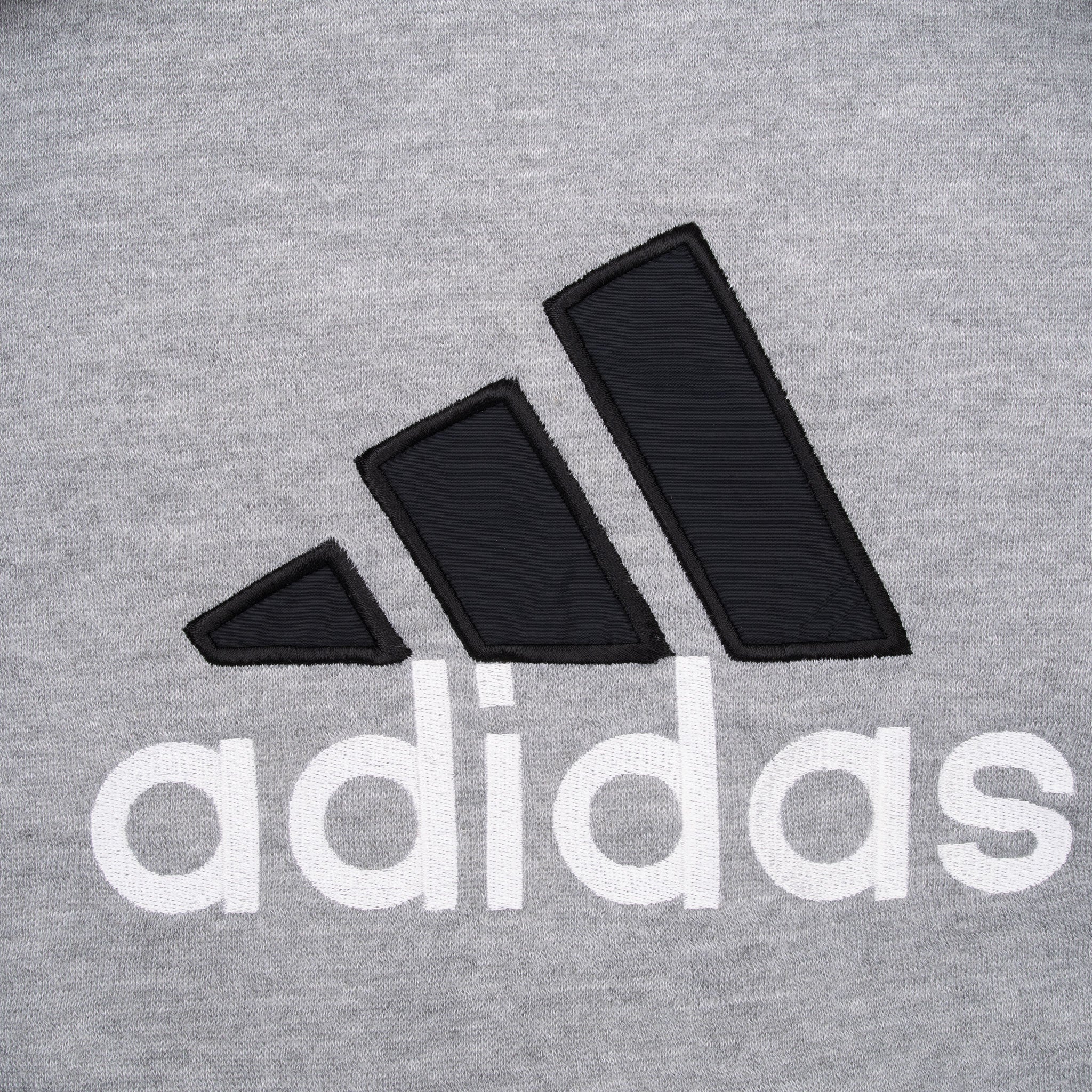 Vintage Adidas Black Reversible Nylon Windbreaker Hooded Jacket 1990S Size Large