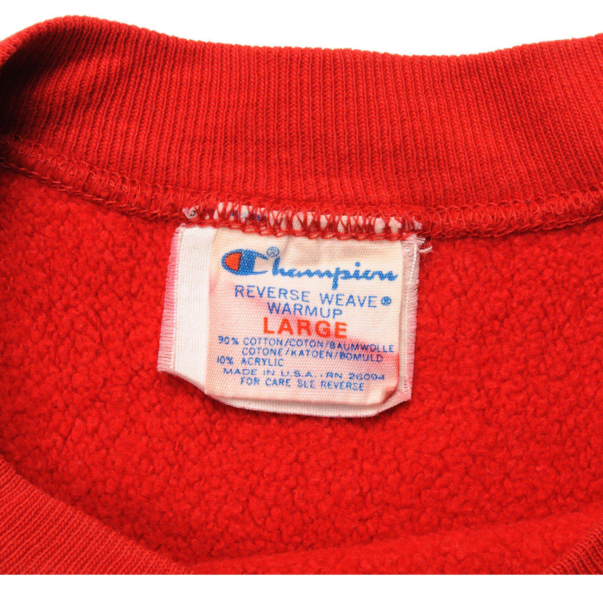 VINTAGE CHAMPION REVERSE WEAVE SWEATSHIRT 1980S LARGE MADE USA