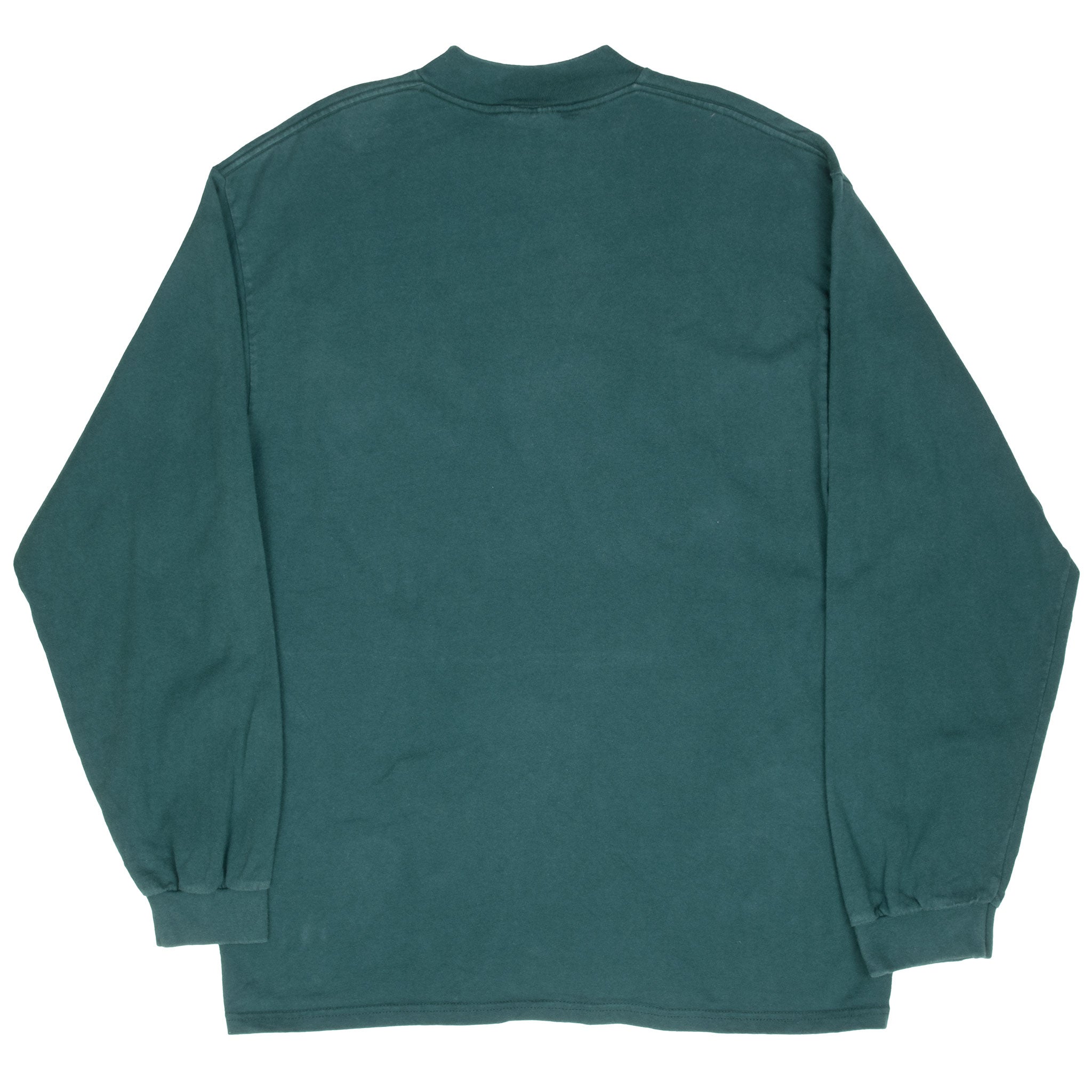 VINTAGE NIKE LONG SLEEVE TURTLE NECK GREEN TEE SHIRT 1990S LARGE MADE IN USA