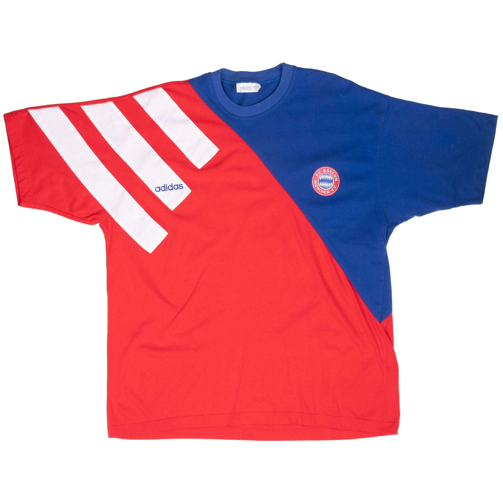 VINTAGE ADIDAS BAYERN MUNICH SOCCER TEE SHIRT 1990S SIZE LARGE