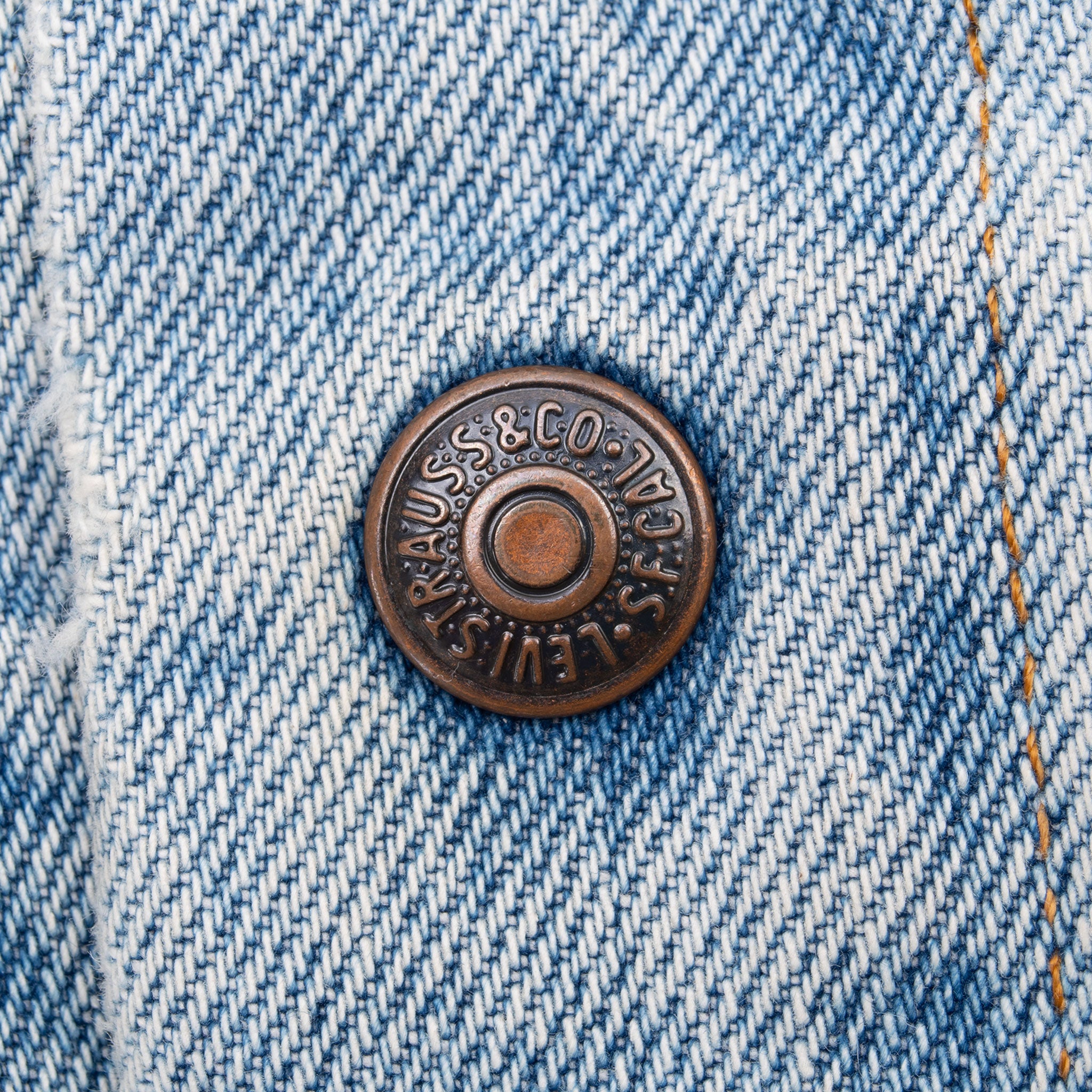 Vintage Levis Sherpa White Tab Trucker Blue Denim Jacket 1990S Size Large Made In Usa