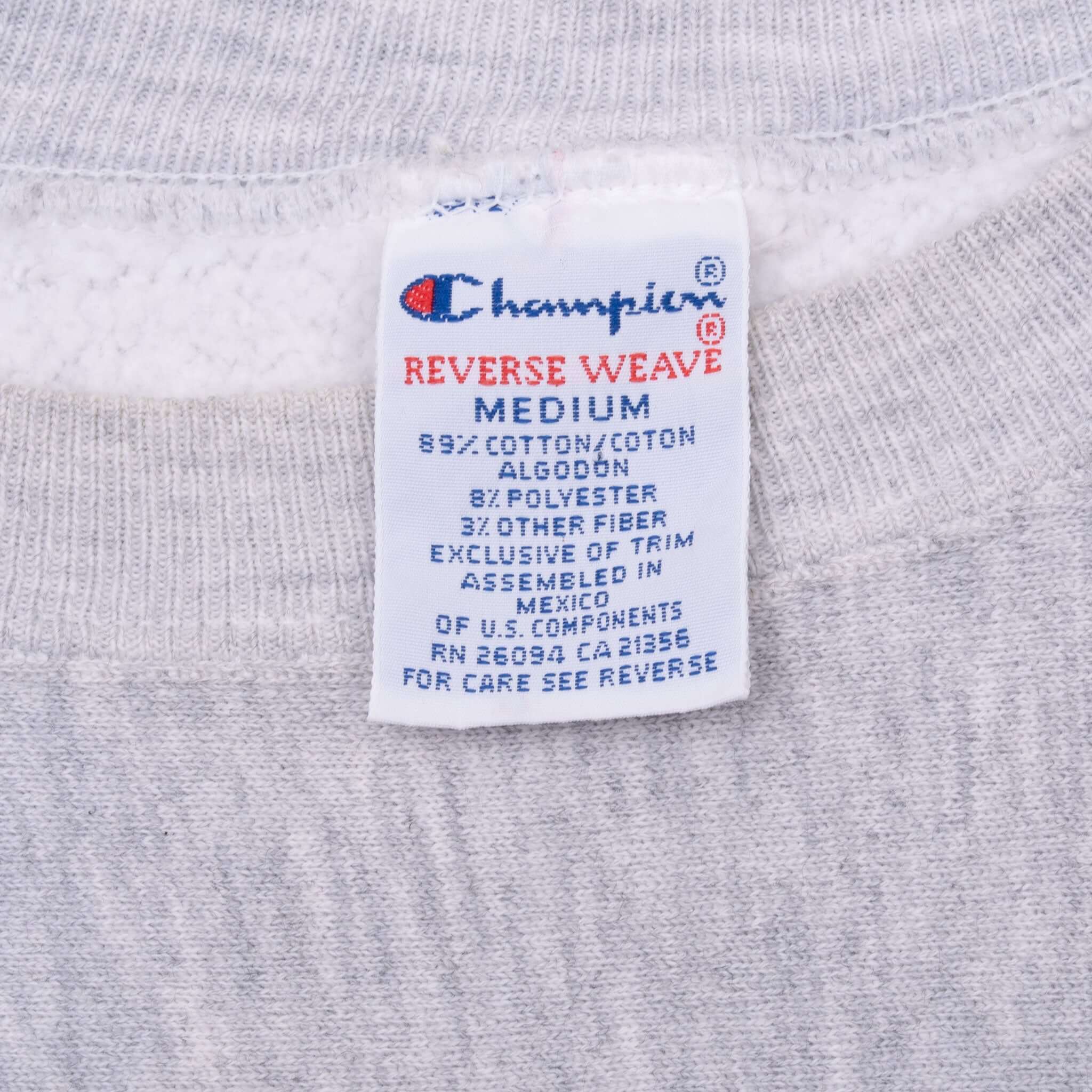 Vintage Champion Reverse Weave Tulane University Sweatshirt 1990S Size Medium