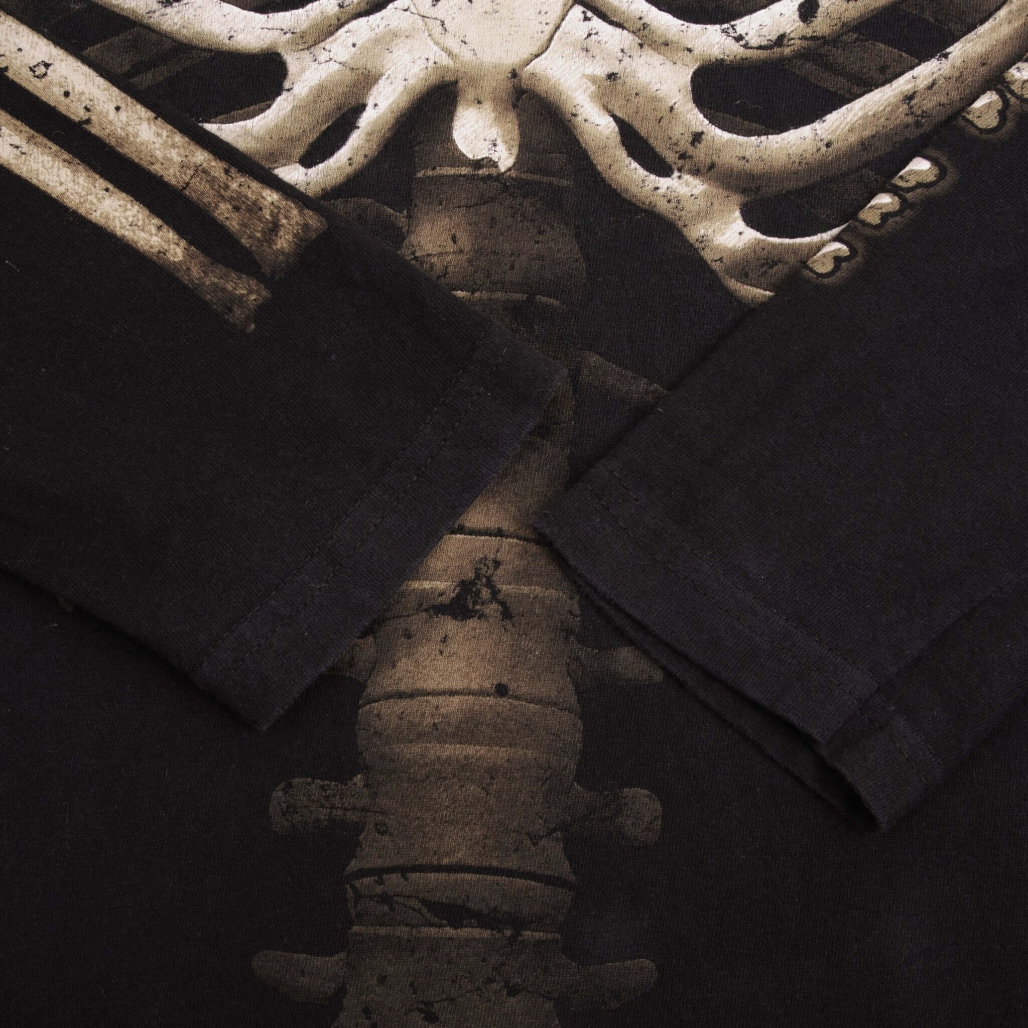 Vintage Harley Davidson Skeleton Barnett El Pasos Texas Long Sleeves Tee Shirt Size XL Made In USA