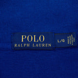 Vintage Polo Ralph Lauren Blue Quarter 1/4 Zip Sweater Size Large