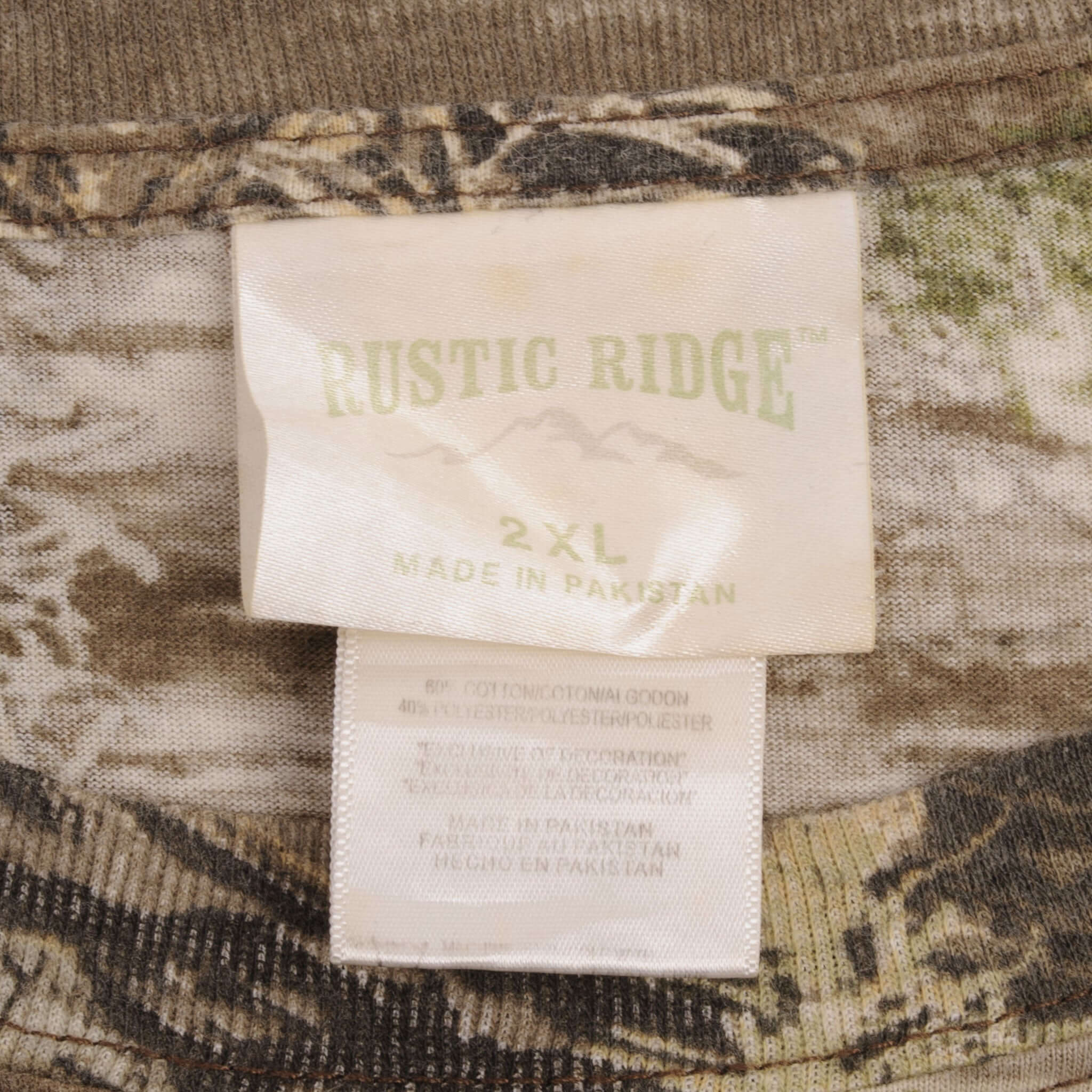 Vintage Hunting Realtree Max 1 Camo Long Sleeve Pocket Tee Shirt Size 2XL