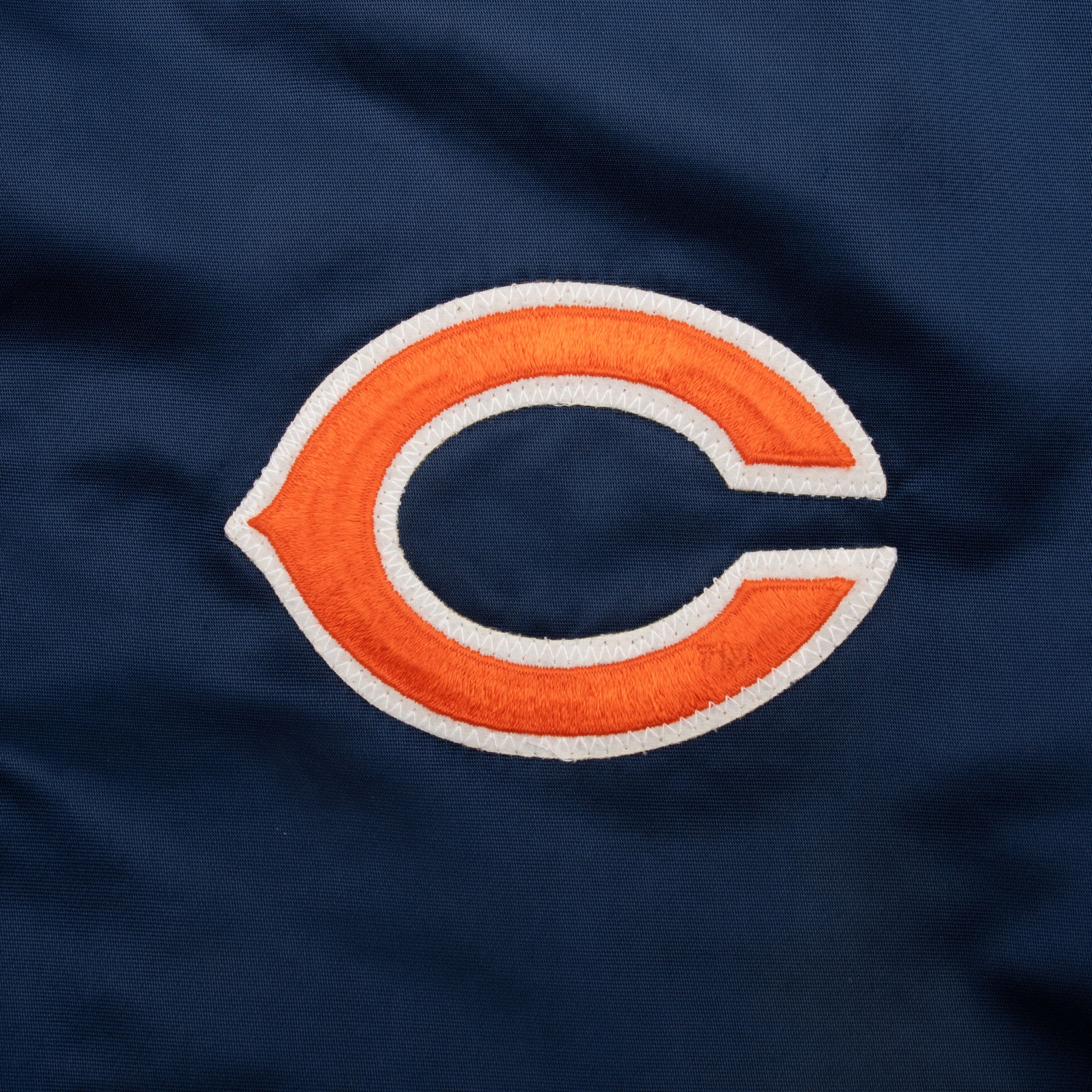 Vintage Nfl Chicago Bears Starter Satin Bomber Jacket 1990S Size XL Made In Usa