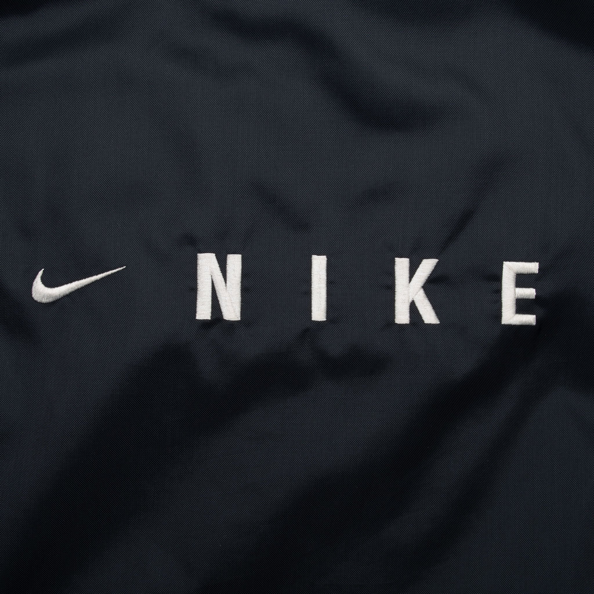 Vintage Nike Classic Swoosh Black Windbreaker Jacket 1990S Size XL (16-18) Youth