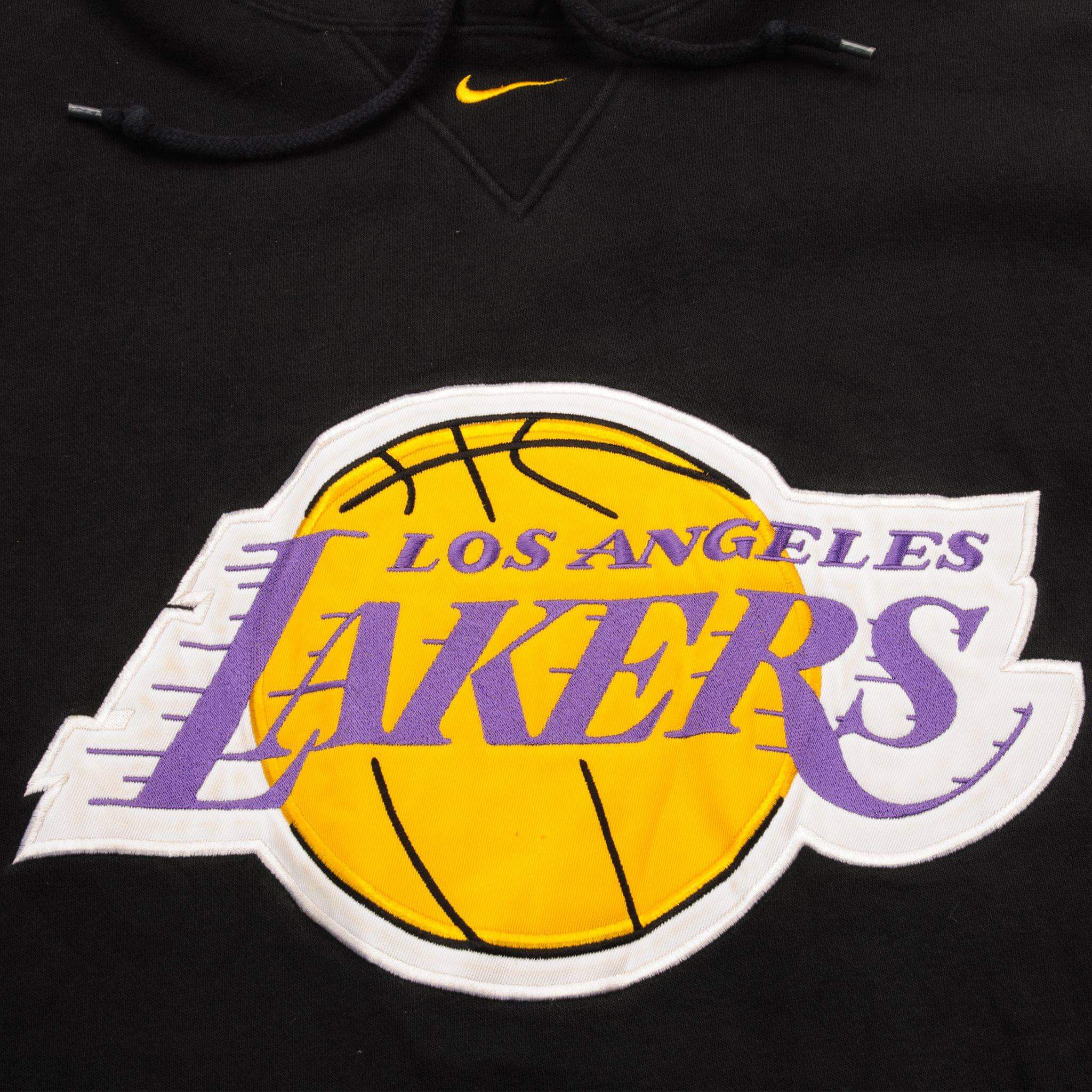 VINTAGE NIKE NBA LOS ANGELES LAKERS HOODIE SWEATSHIRT SIZE LARGE