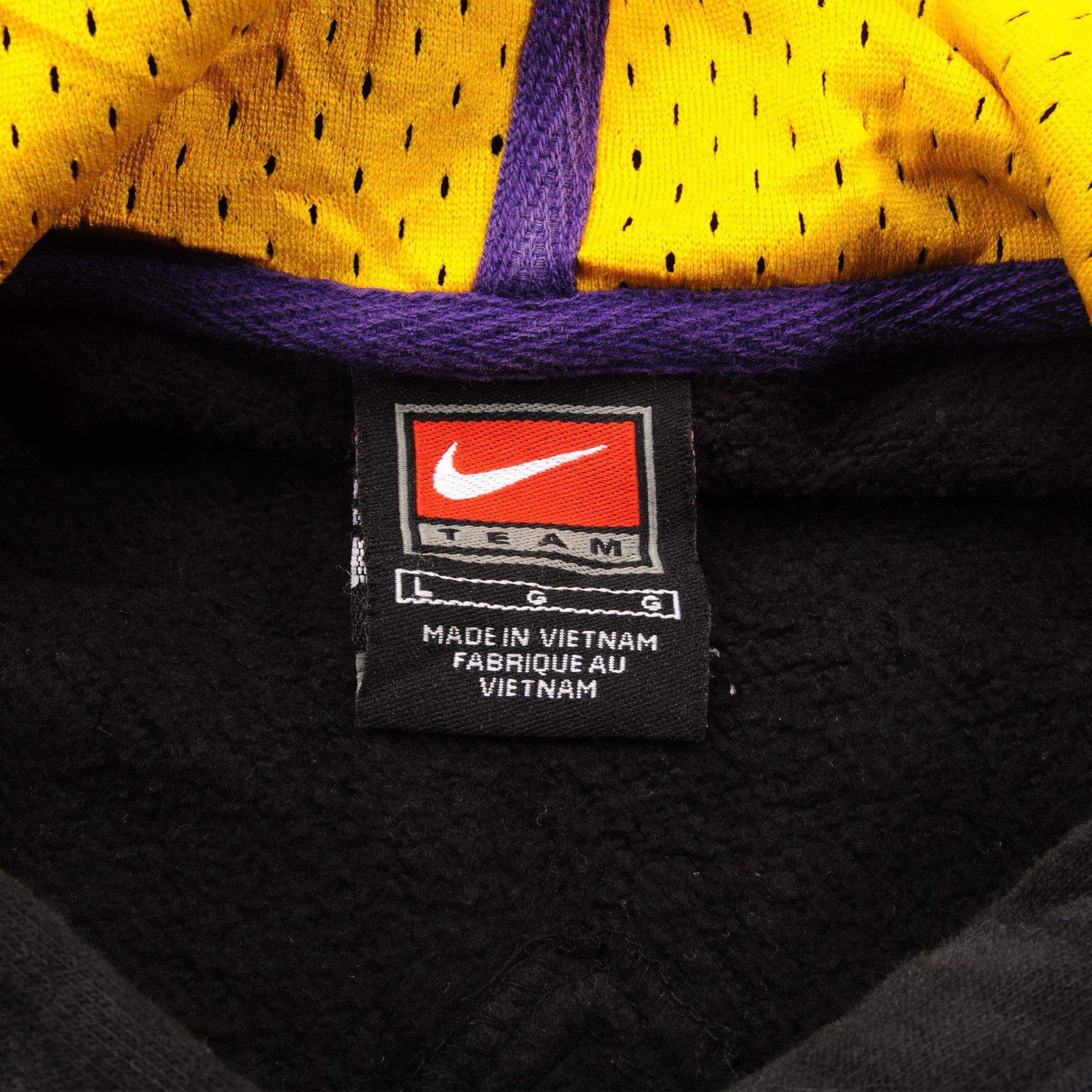 VINTAGE NIKE NBA LOS ANGELES LAKERS HOODIE SWEATSHIRT SIZE LARGE