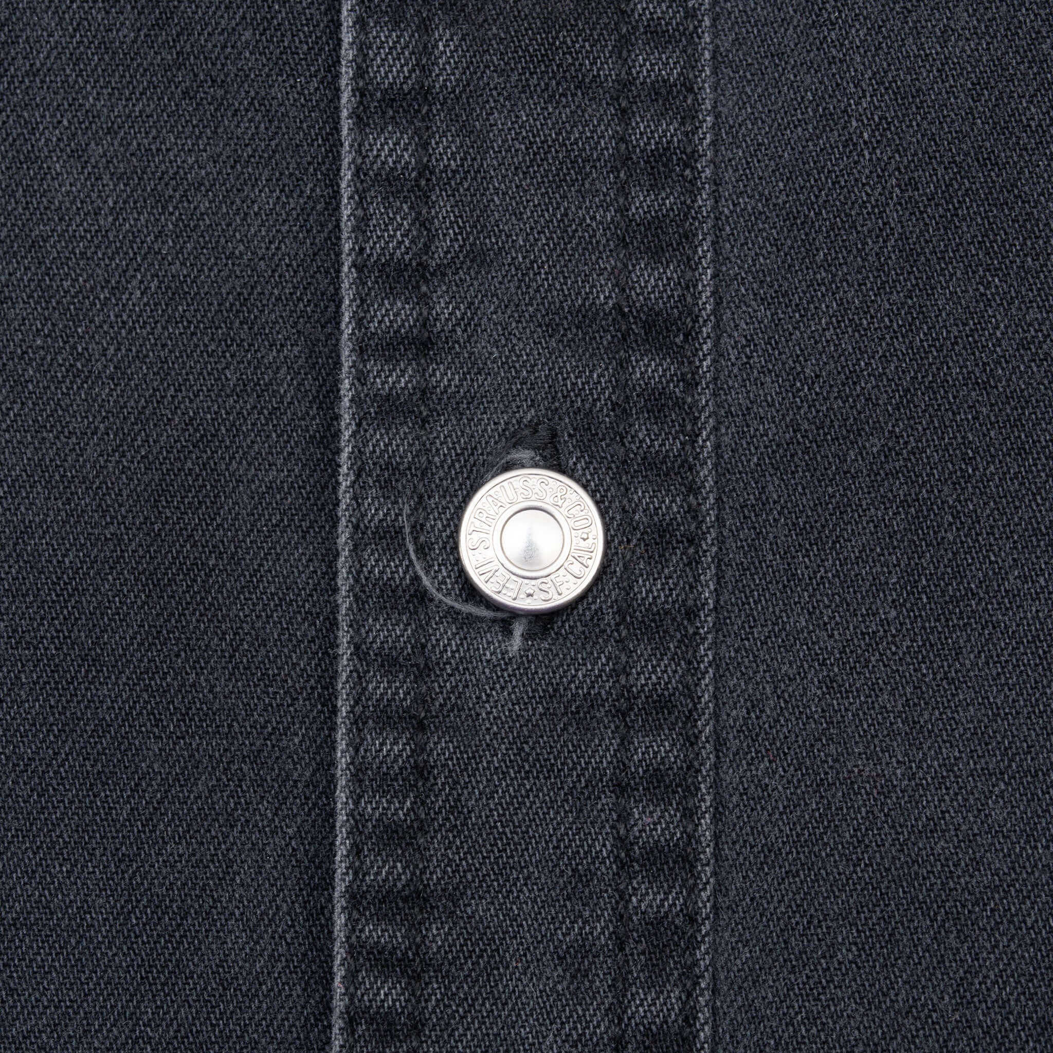 Vintage Levis Red Tab Denim Black Pocket Shirt 2000S Size XL