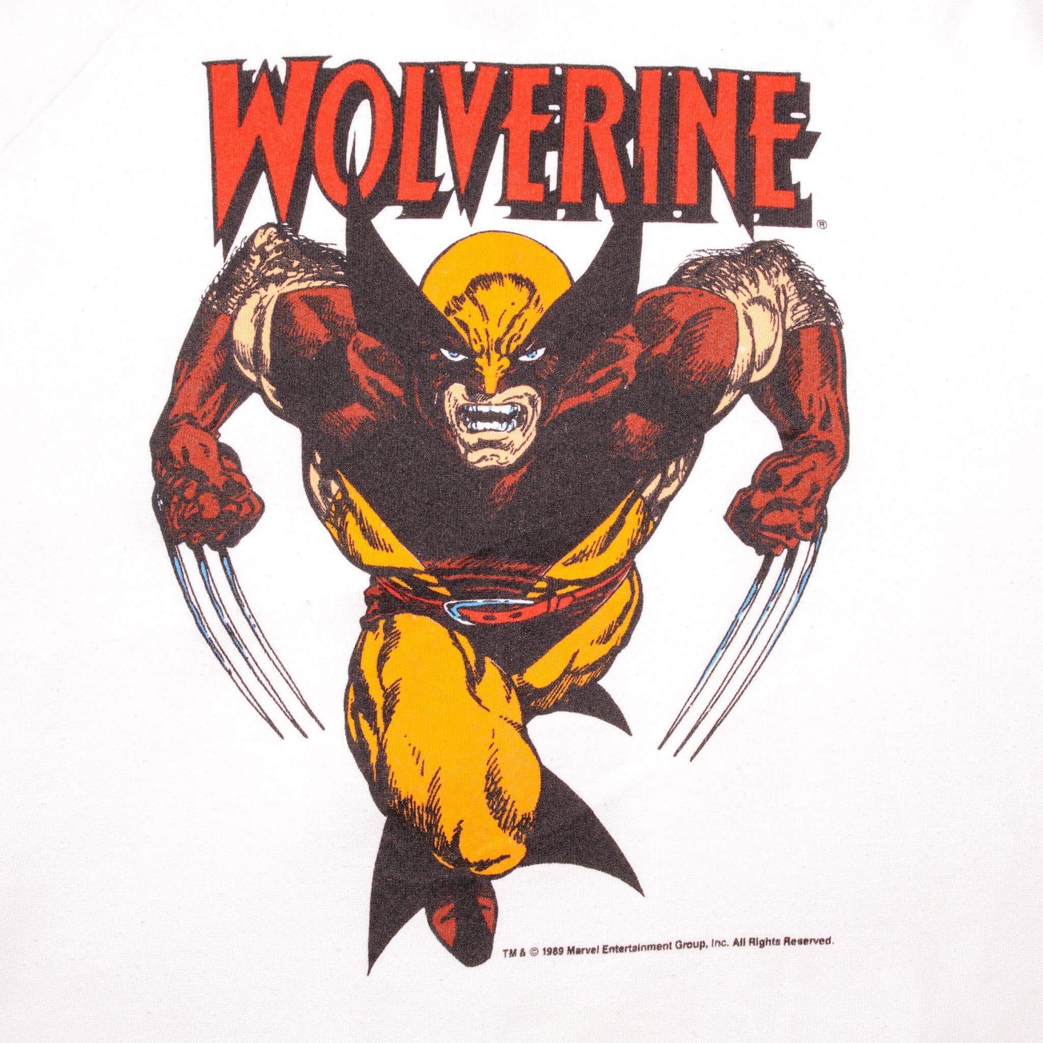 VINTAGE MARVEL WOLVERINE SWEATSHIRT 1989 SIZE LARGE MADE IN USA