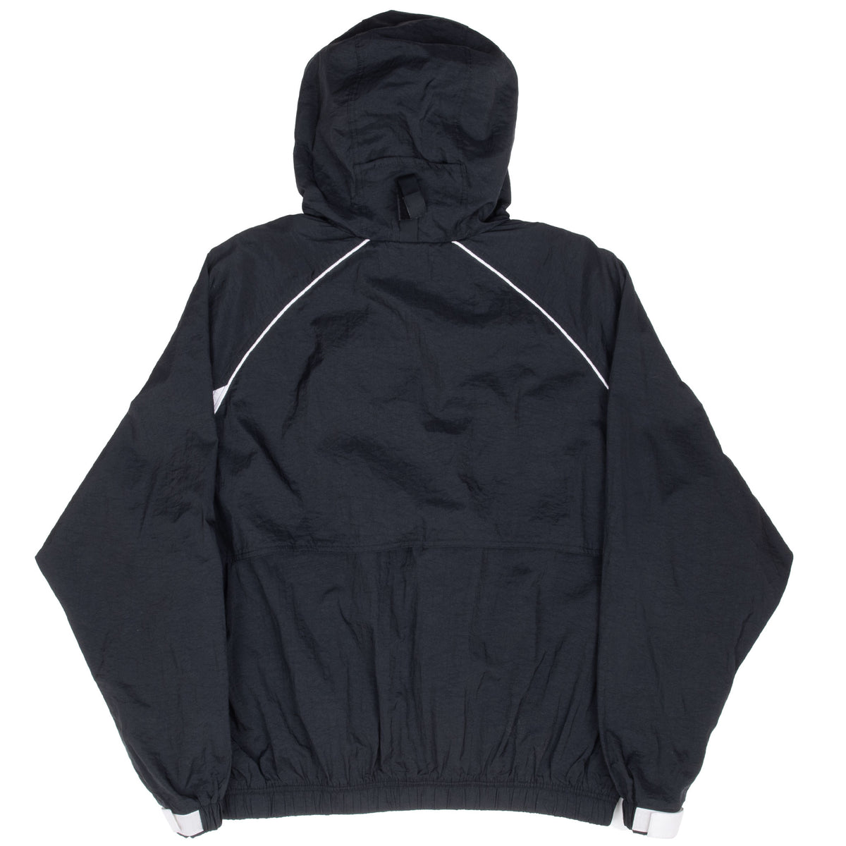 Vintage Nike Black Swoosh Windbreaker Jacket 1990S Size Women Large