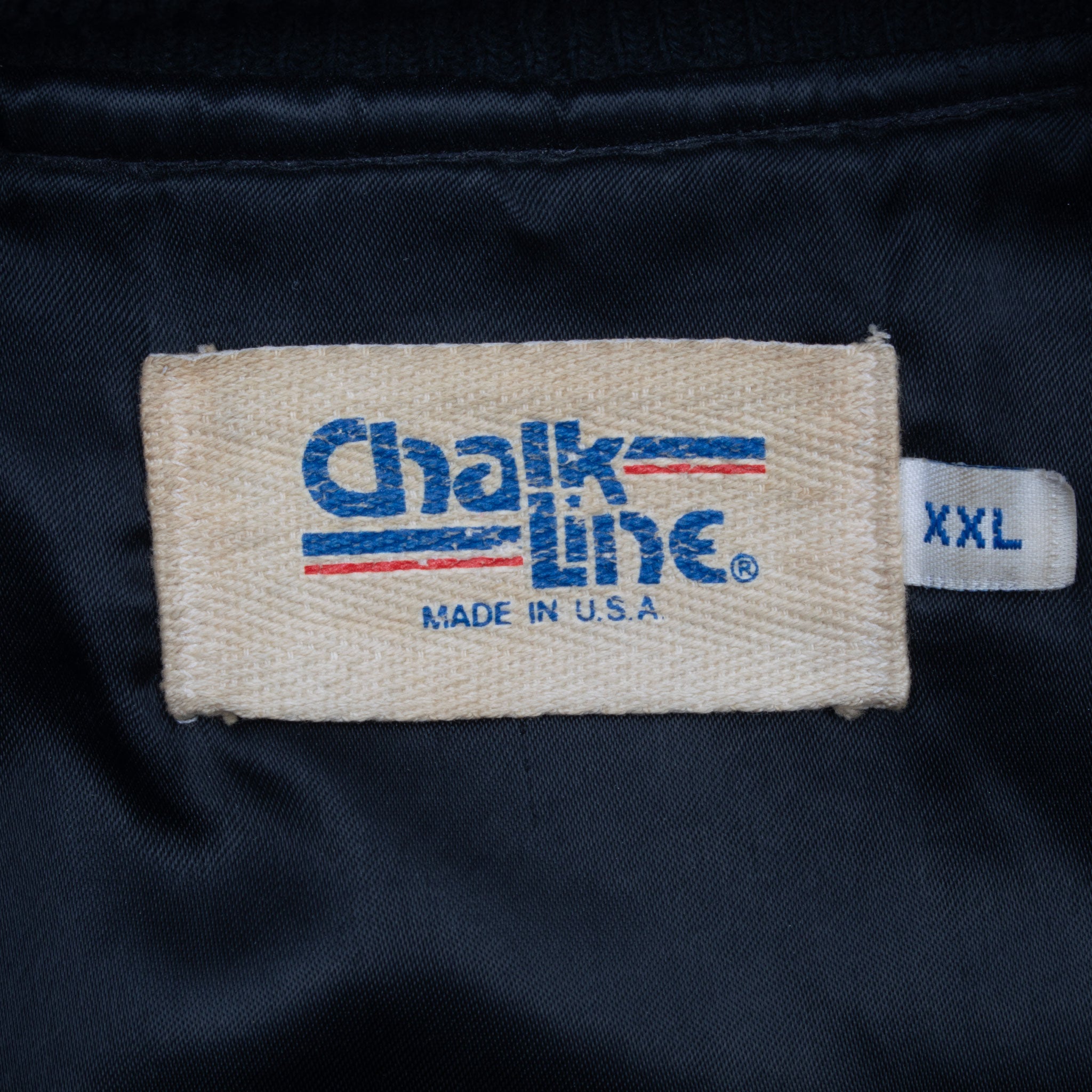 Vintage Nfl San Francisco 49Ers Chalk Line Wool Leather Bomber Varsity Jacket Size 2XL 1980S Made In USA