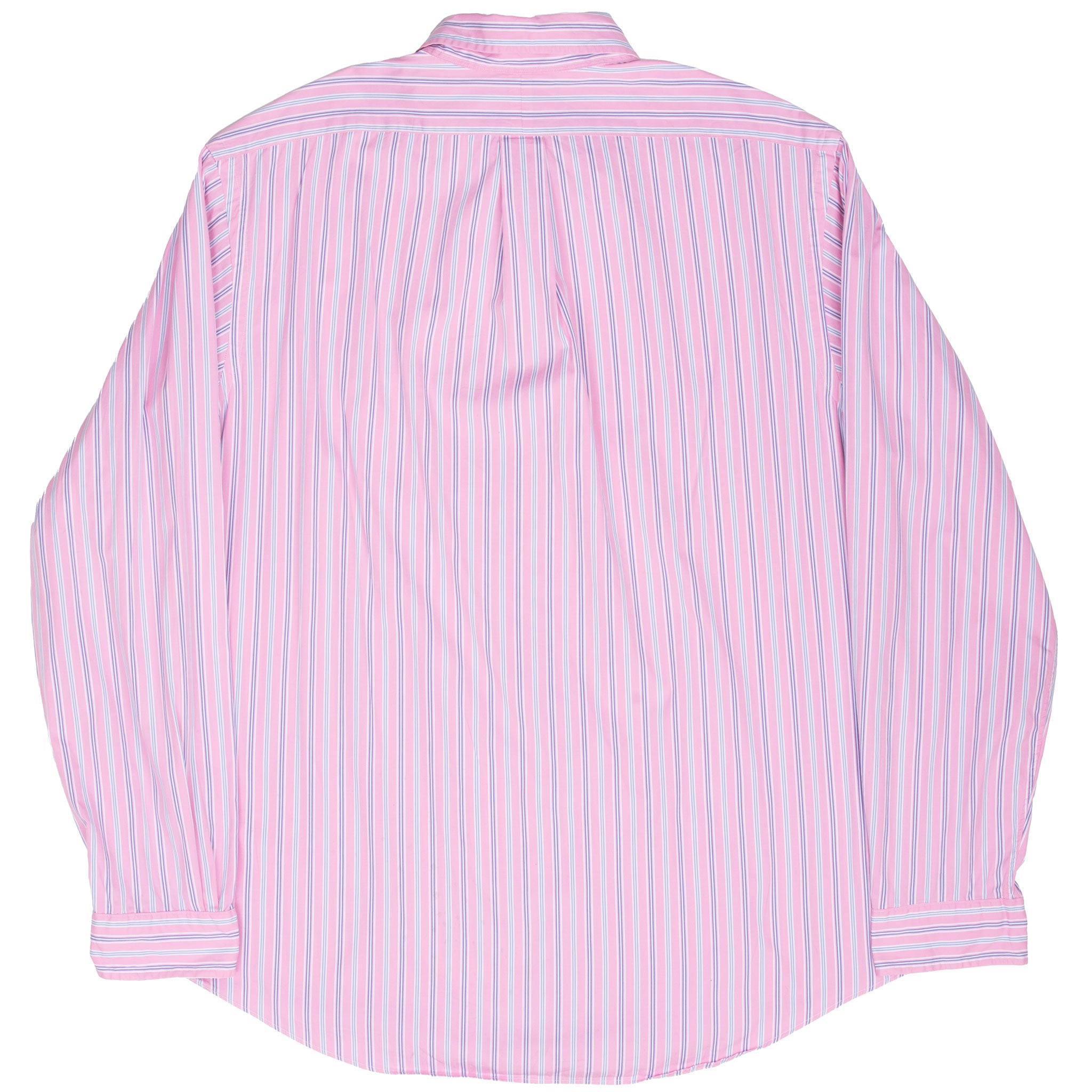 Vintage Ralph Lauren Classic Striped Pink Shirt 1990S Size XL