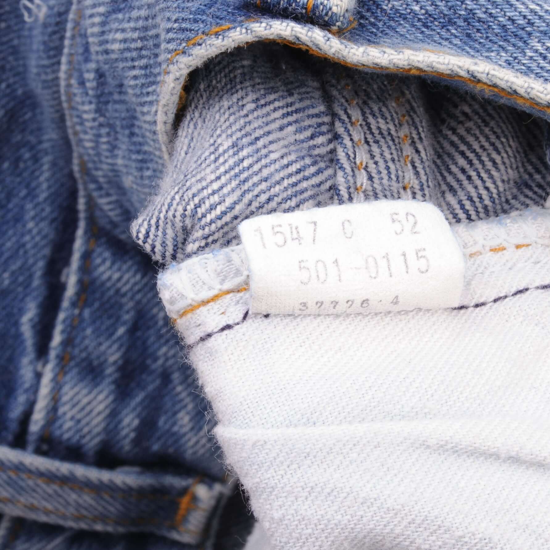 Beautiful Indigo Levis 501 Jeans 1980s Made in USA with Medium Wash Size on tag 36X36 Actual Size 34X34 Back Button #532