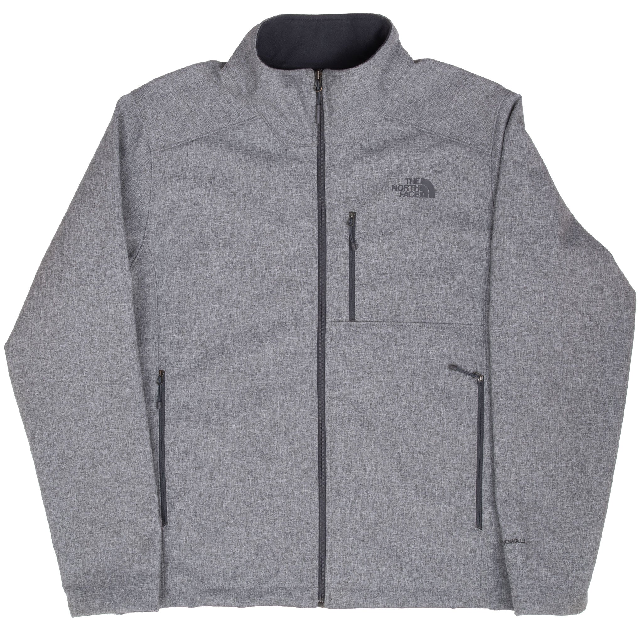 The North Face Windwall Grey Fleece Jacket Size Large