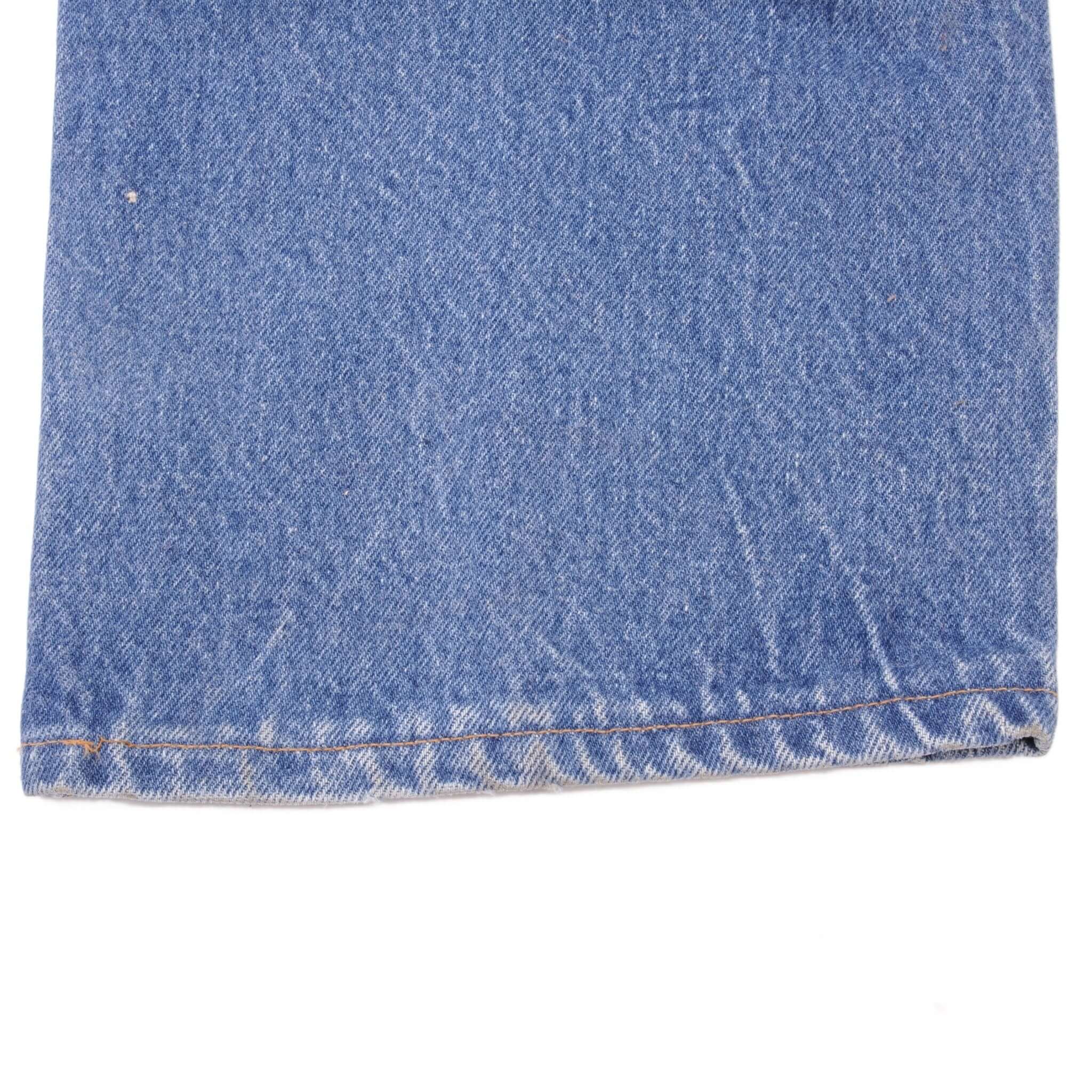 Beautiful Indigo Levis 501 Jeans 1980s Made in USA with Medium Wash Size on tag 36X36 Actual Size 34X34 Back Button #532