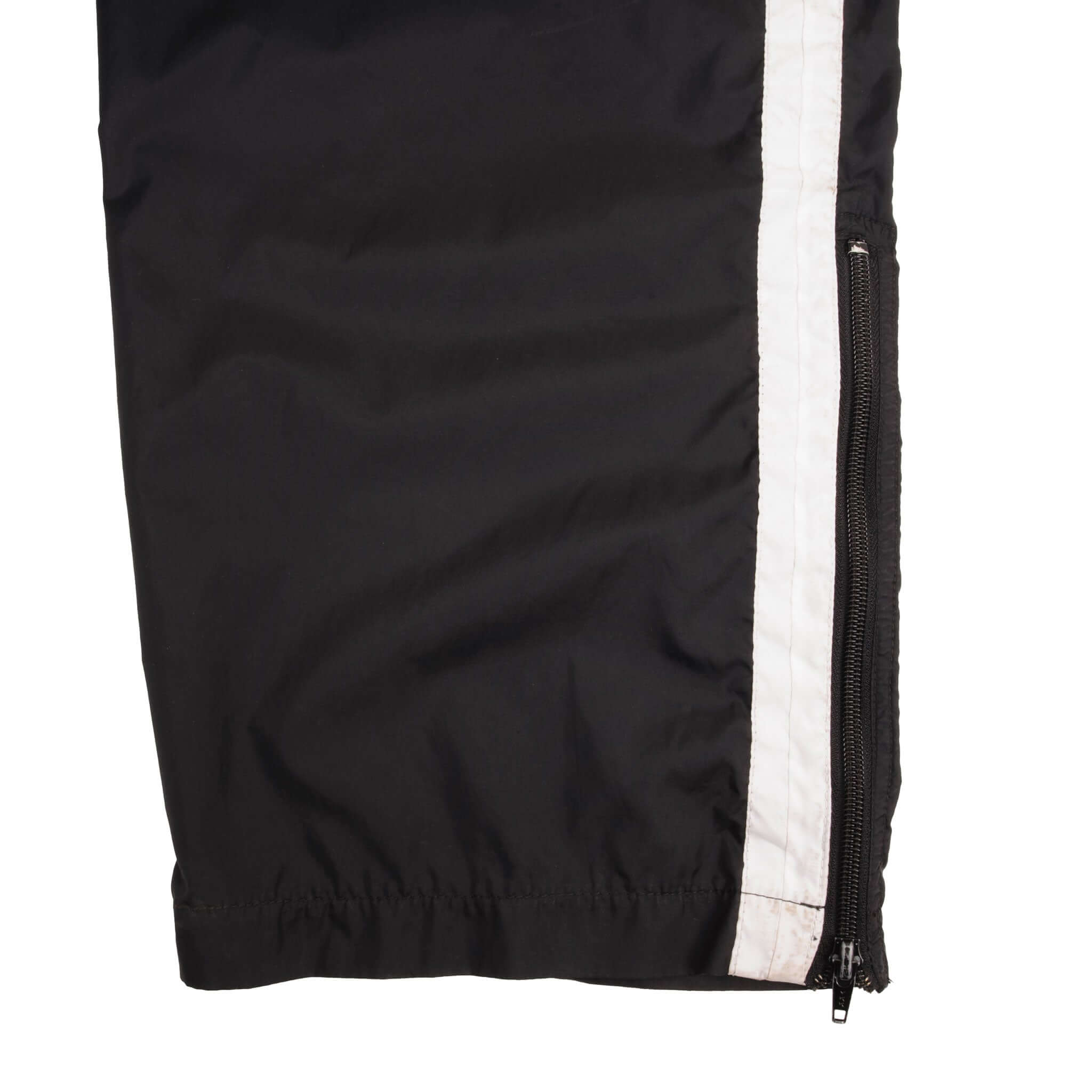 Vintage Nike Classic Swoosh Black Nylon Track Pants 1990S Size Large