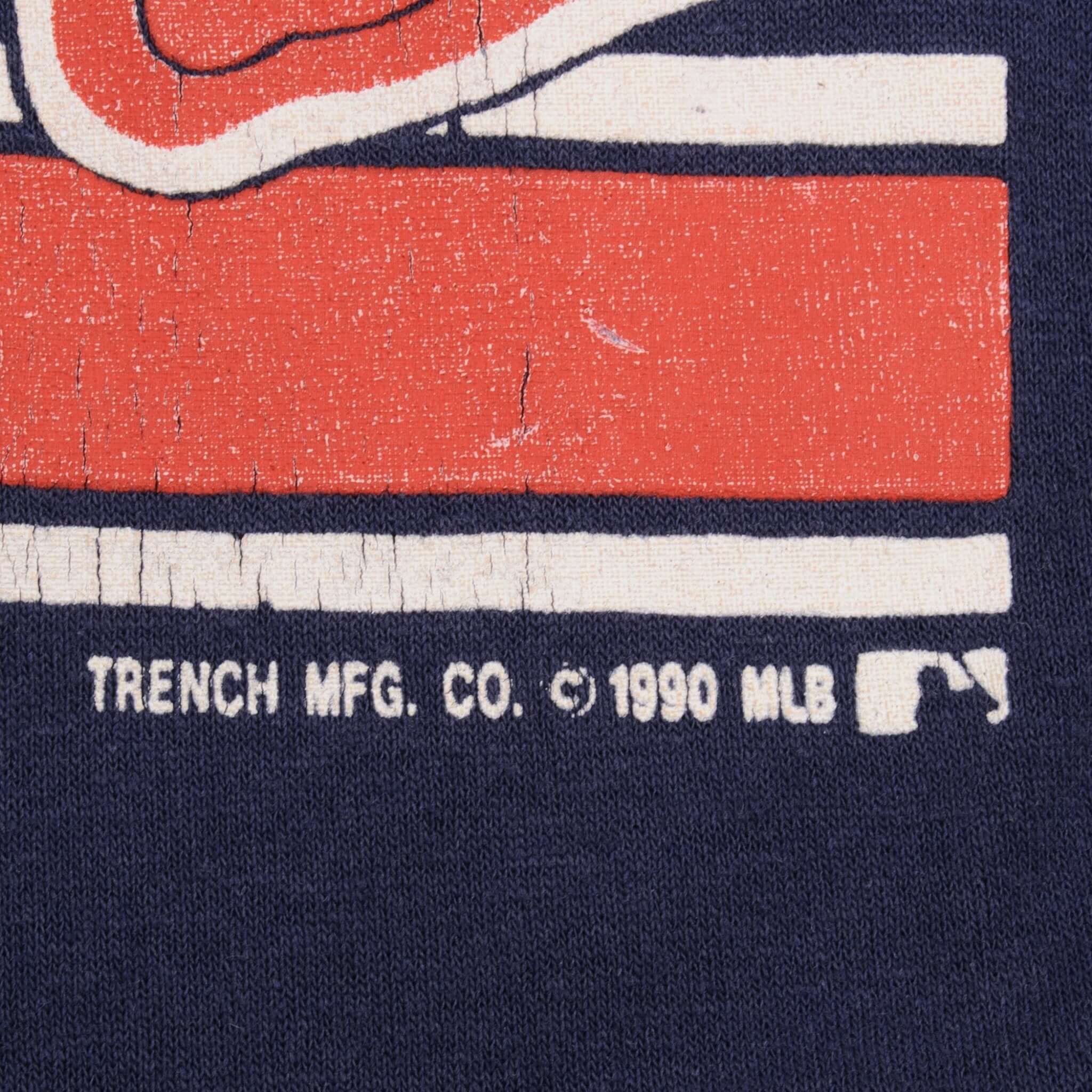 Vintage MLB Atlanta Braves 1990 Tee Shirt Size XL Made In Usa With Single Stitch Sleeves