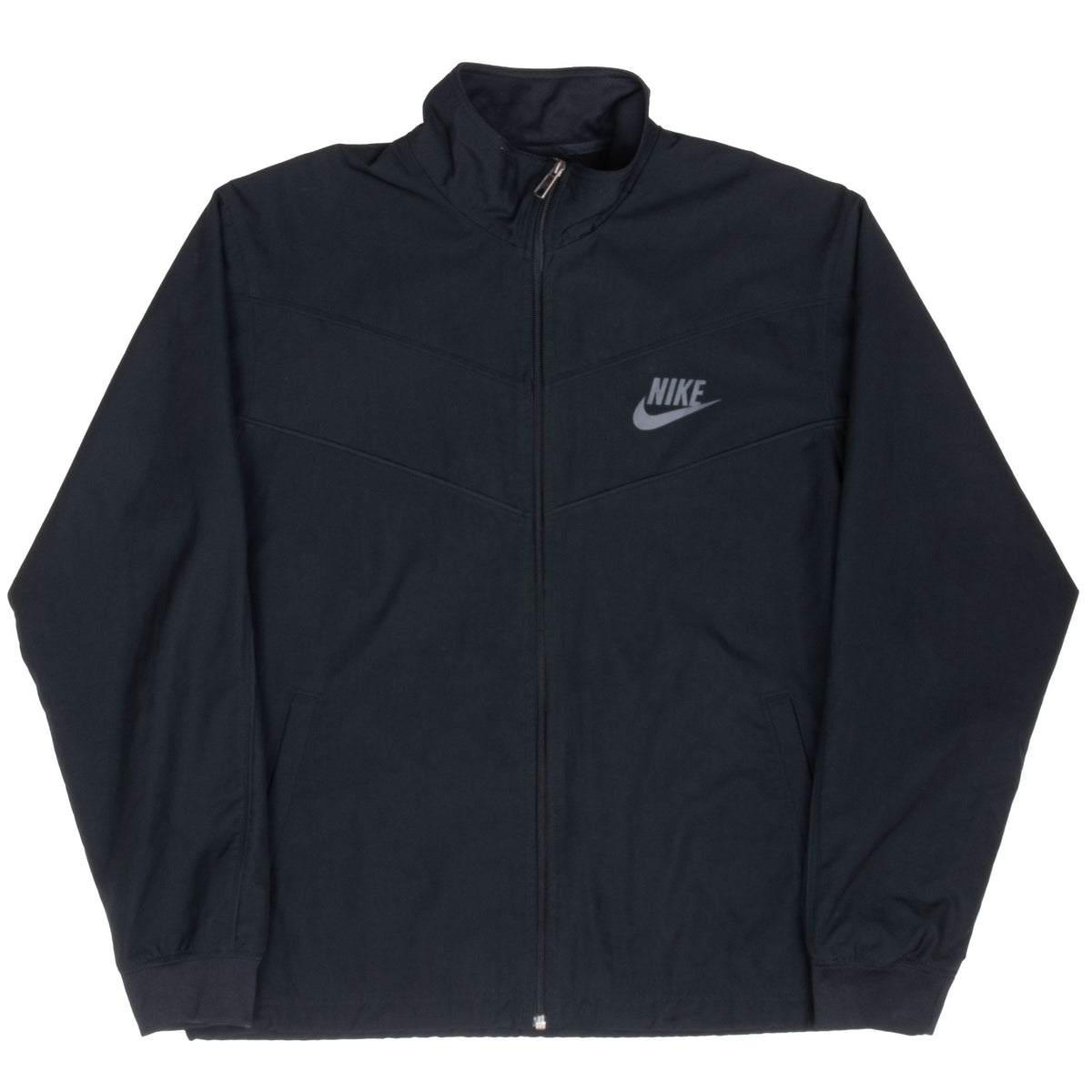 Vintage Nike Swoosh Black Windbreaker Jacket 2000S Size Large